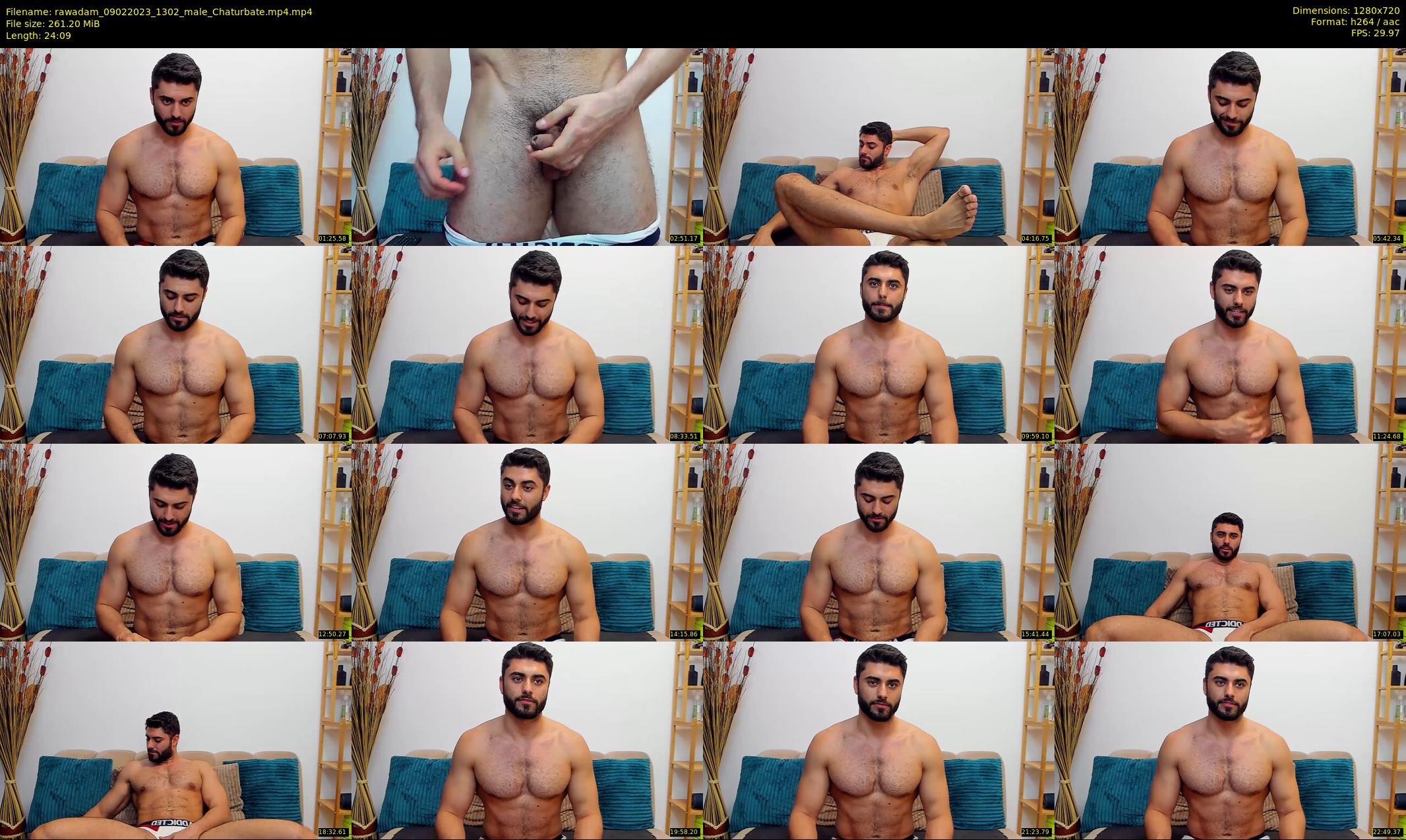 rawadam — 25 minute Chaturbate male cam show recording, 720p, Feb 9, 2023