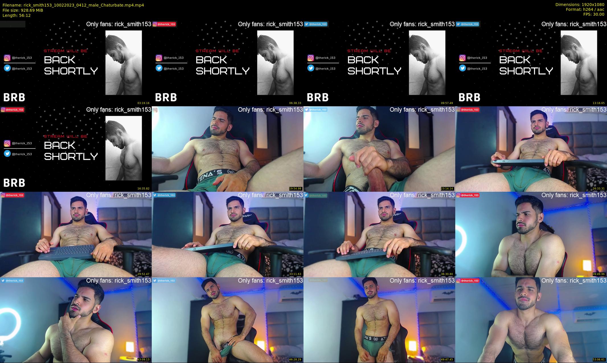 rick_smith153 — 57 minute Chaturbate male cam show recording, 1080p, Feb 10, 2023