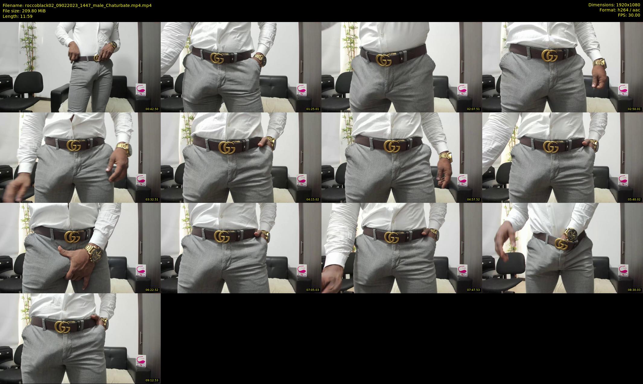 roccoblack02 — 12 minute Chaturbate male cam show recording, 1080p, Feb 9, 2023
