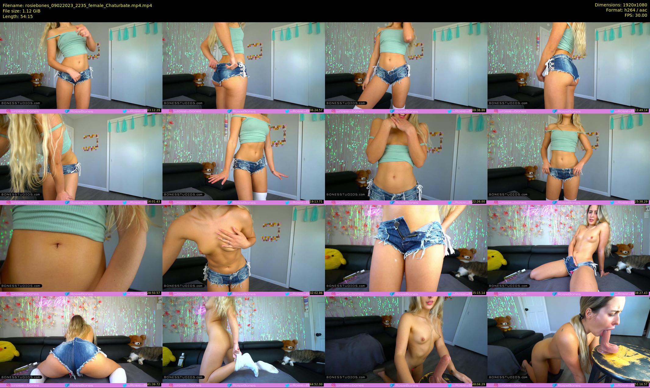 rosiebones — 55 minute Chaturbate female cam show recording, 1080p, Feb 9, 2023