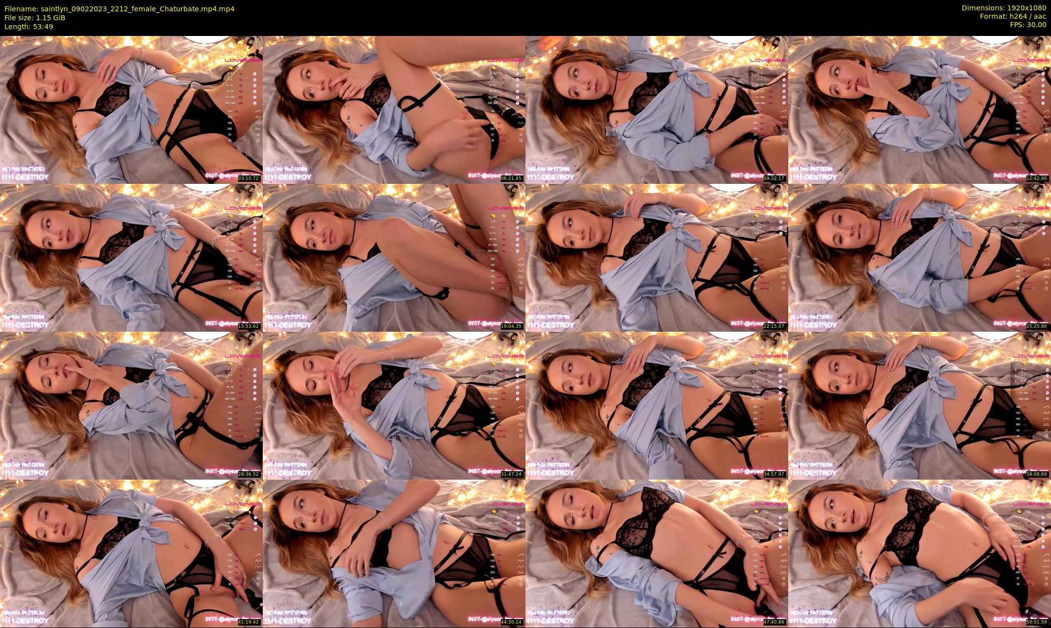 saintlyn — 54 minute Chaturbate female cam show recording, 1080p, Feb 9, 2023