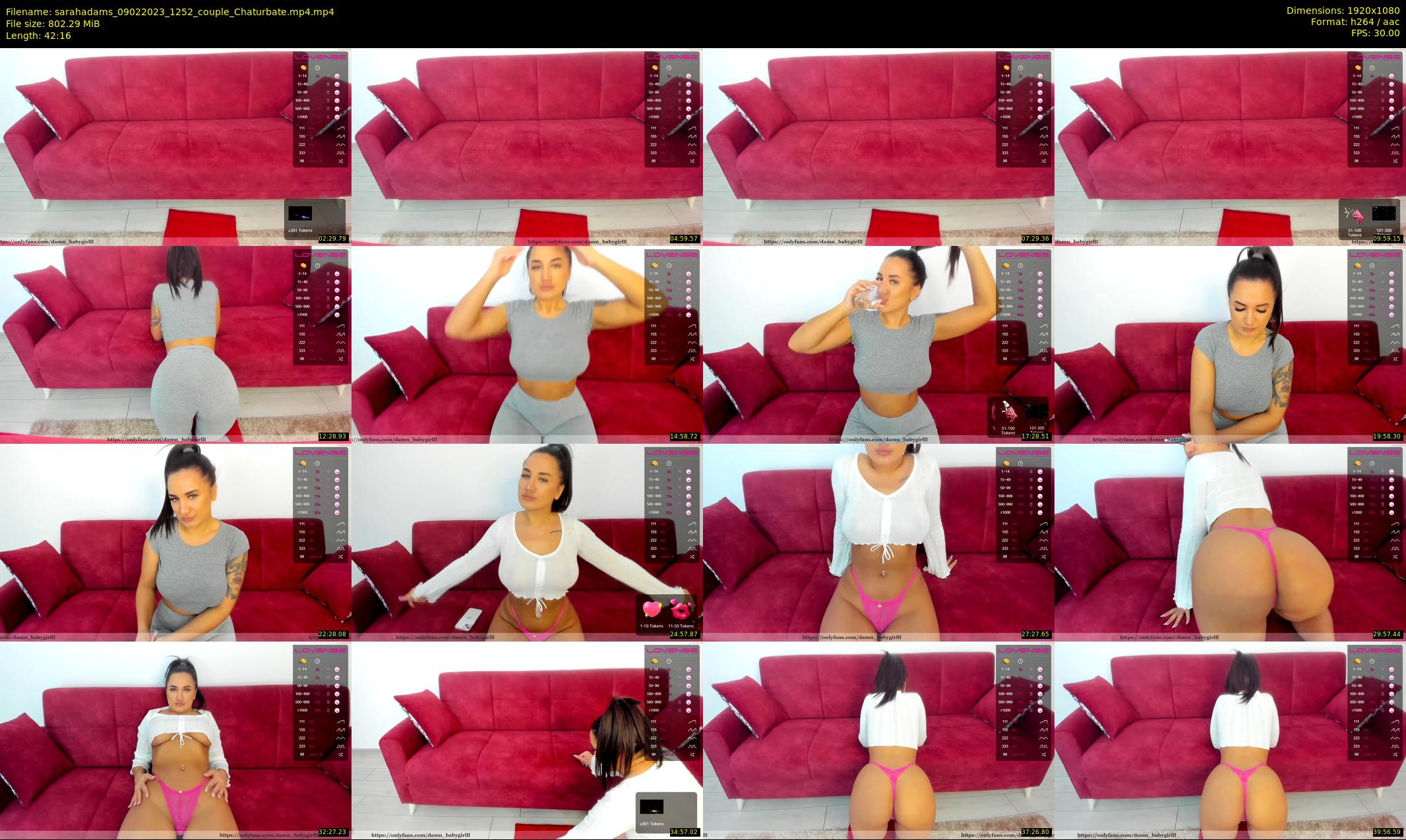 sarahadams — 43 minute Chaturbate female cam show recording, 1080p, Feb 9, 2023