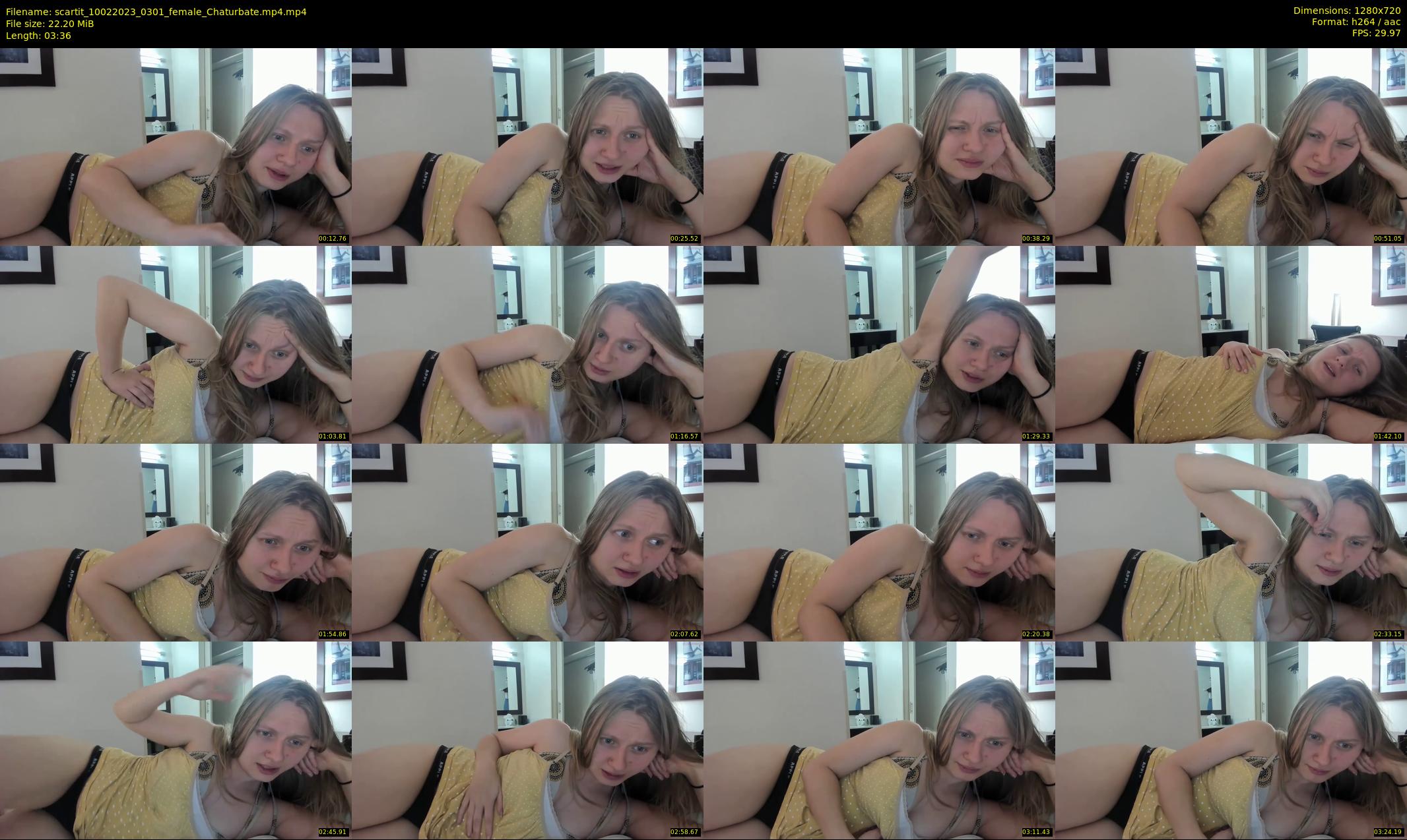 scartit — 4 minute Chaturbate female cam show recording, 720p, Feb 10, 2023
