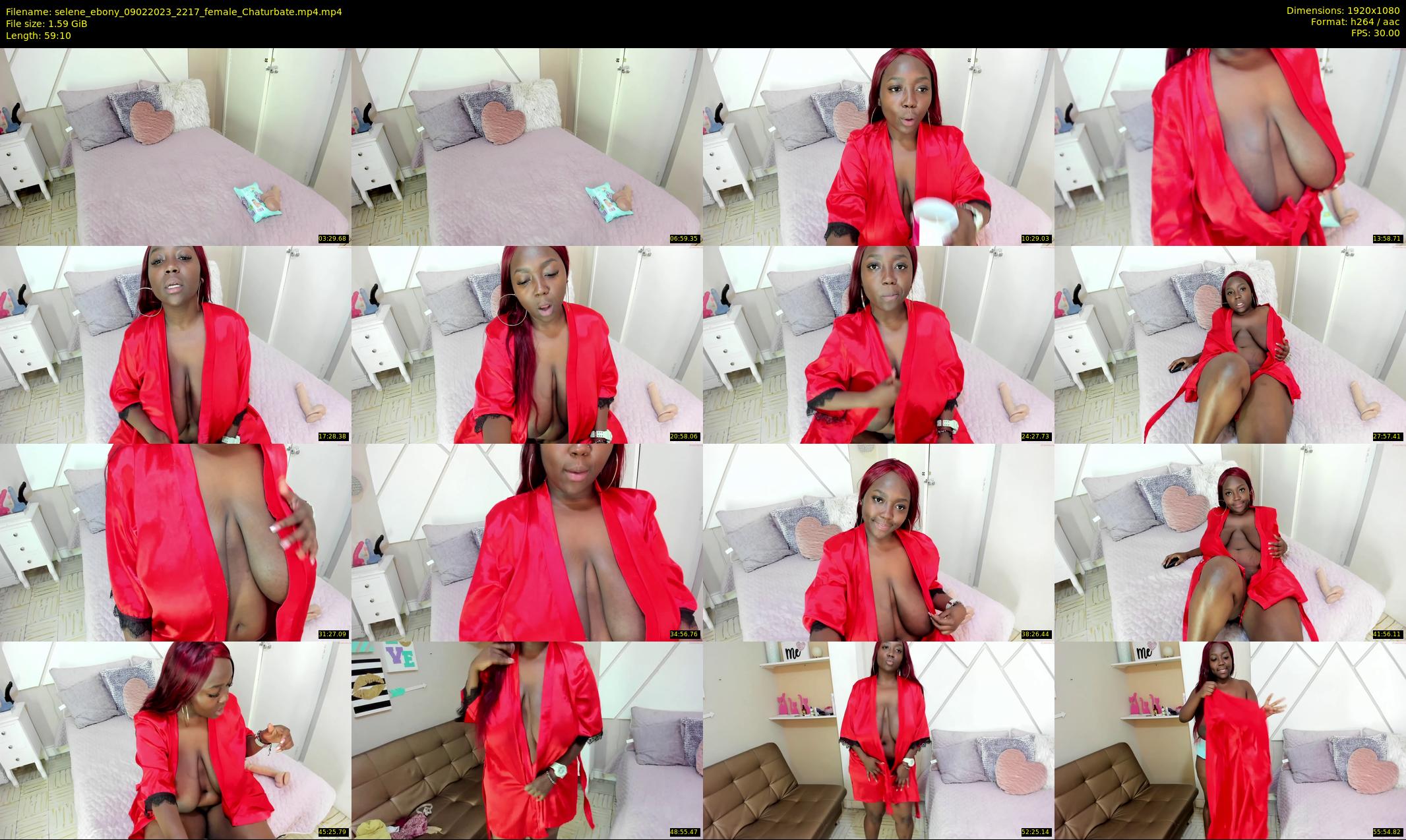 selene_ebony — 60 minute Chaturbate female cam show recording, 1080p, Feb 9, 2023