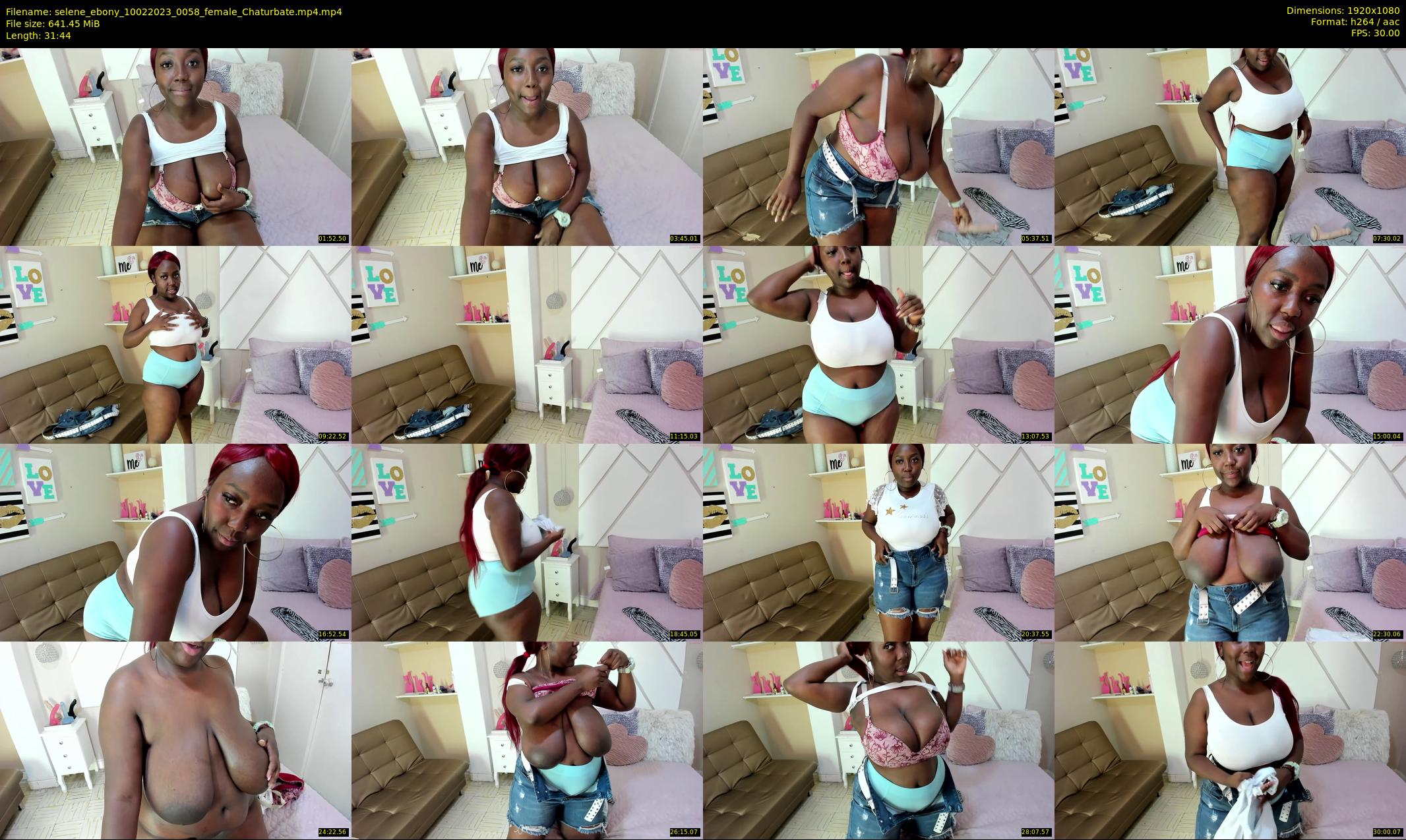 selene_ebony — 32 minute Chaturbate female cam show recording, 1080p, Feb 10, 2023