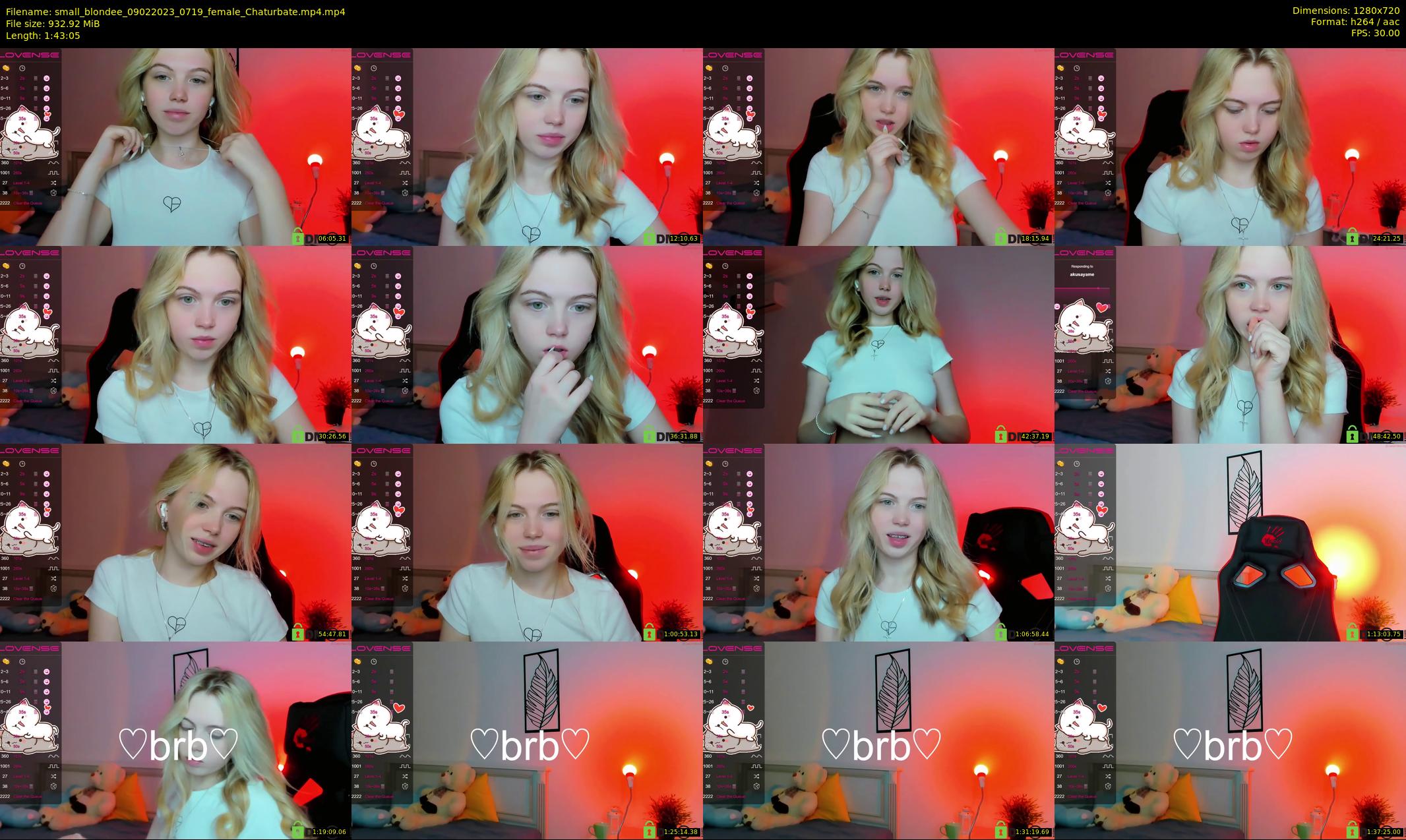 small_blondee — 104 minute Chaturbate female cam show recording, 720p, Feb 9, 2023
