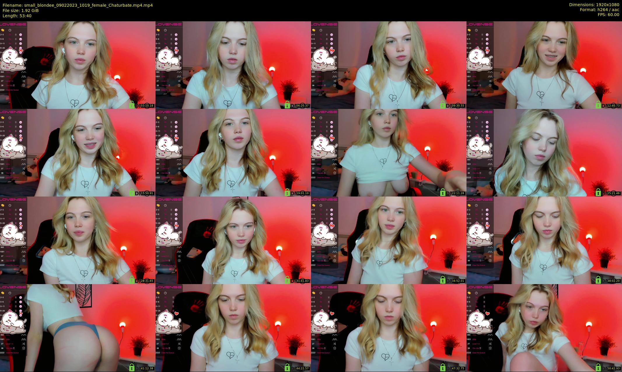 small_blondee — 54 minute Chaturbate female cam show recording, 1080p, Feb 9, 2023