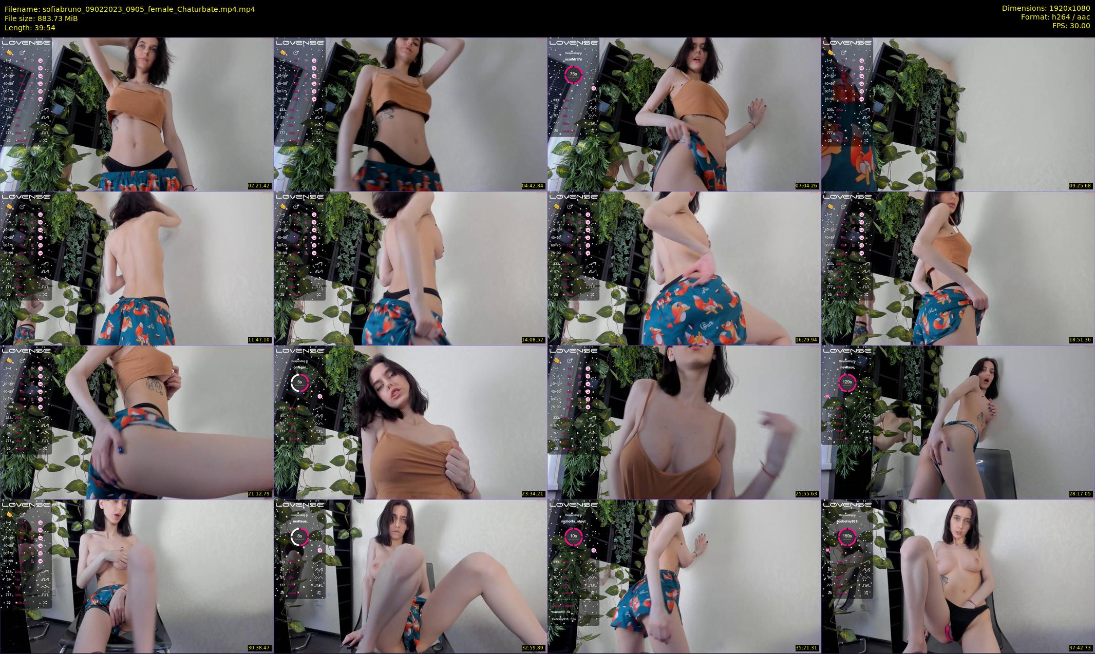 sofiabruno — 40 minute Chaturbate female cam show recording, 1080p, Feb 9, 2023