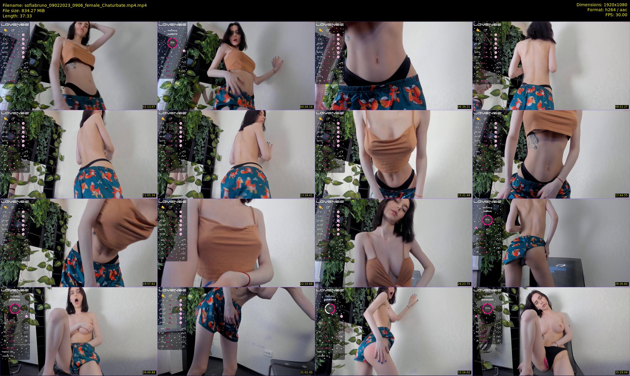 sofiabruno — 38 minute Chaturbate female cam show recording, 1080p, Feb 9, 2023