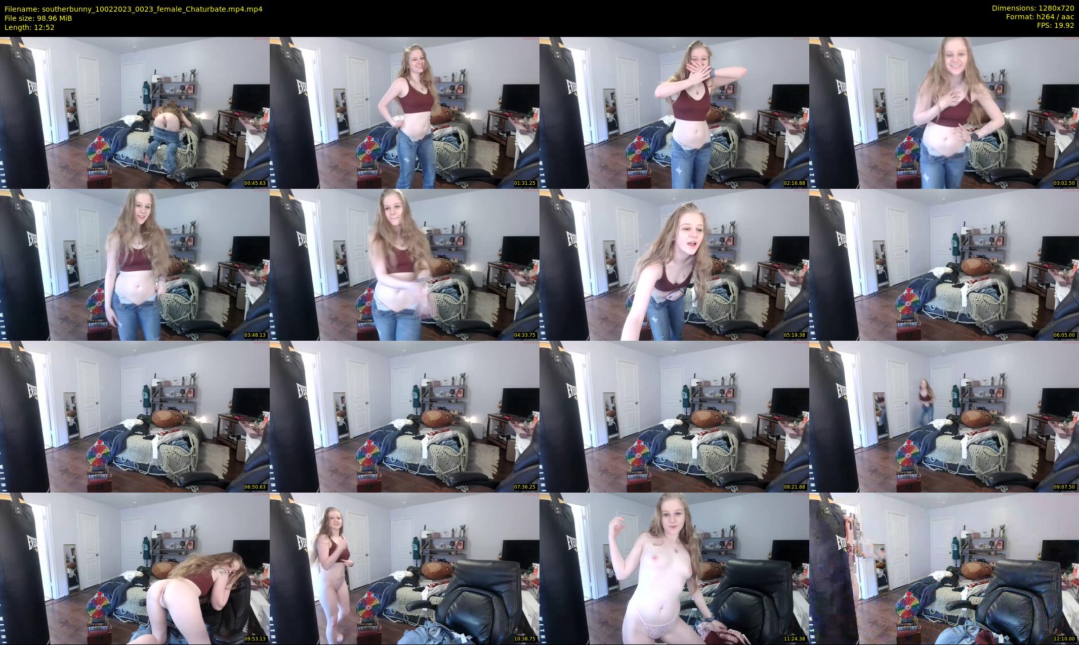southerbunny — 13 minute Chaturbate female cam show recording, 720p, Feb 10, 2023