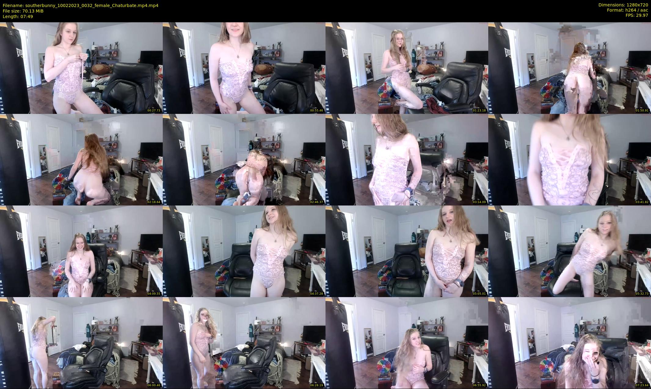 southerbunny — 8 minute Chaturbate female cam show recording, 720p, Feb 10, 2023