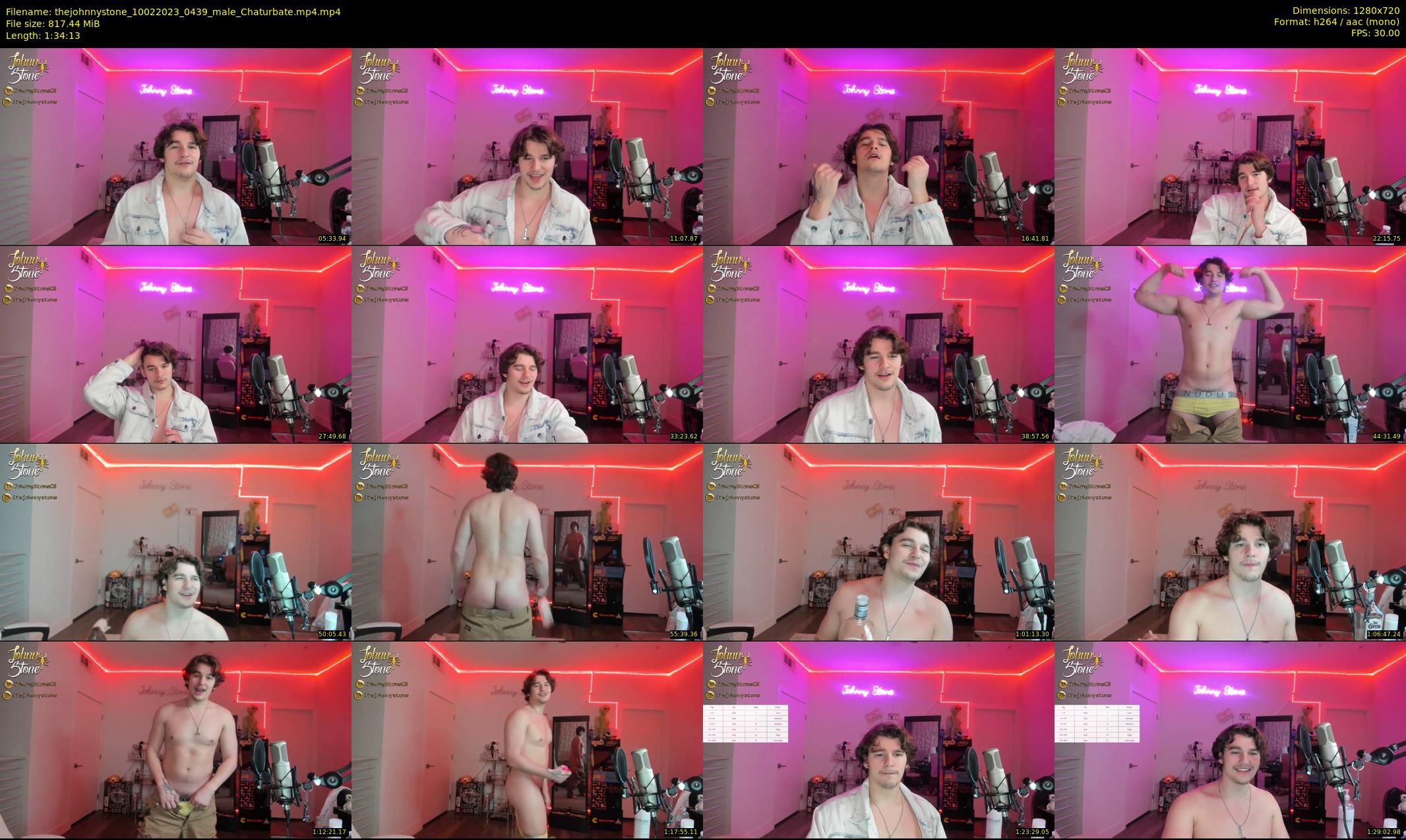thejohnnystone — 95 minute Chaturbate male cam show recording, 720p, Feb 10, 2023