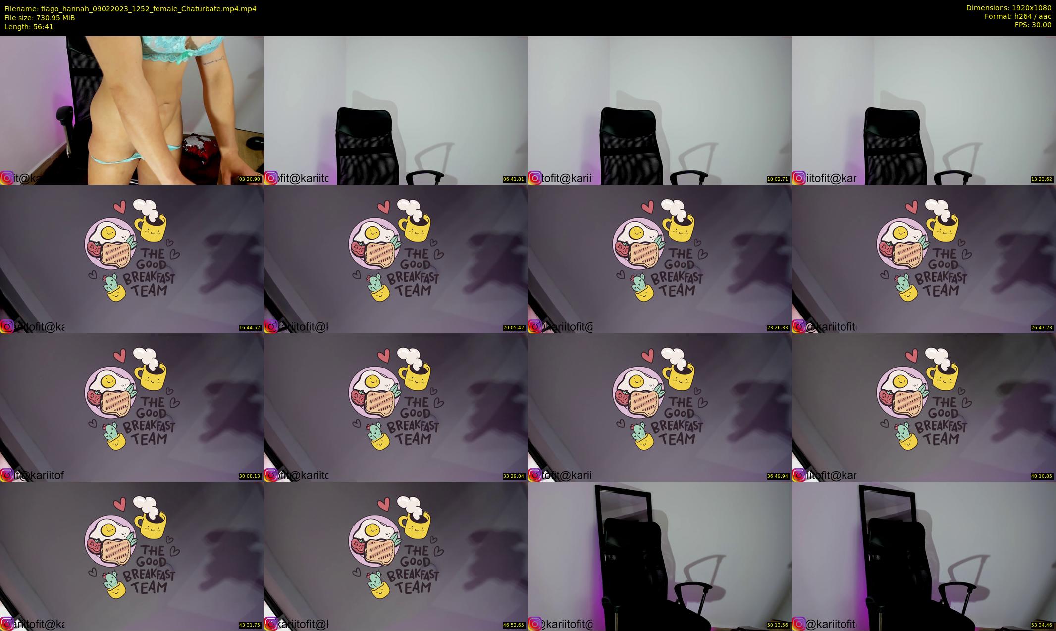 tiago_hannah — 57 minute Chaturbate couple cam show recording, 1080p, Feb 9, 2023