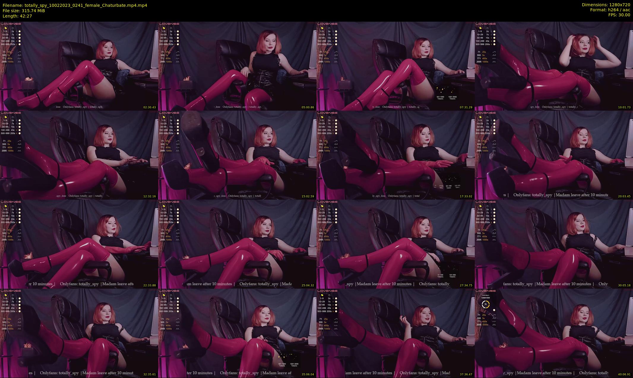 totally_spy — 43 minute Chaturbate female cam show recording, 720p, Feb 10, 2023