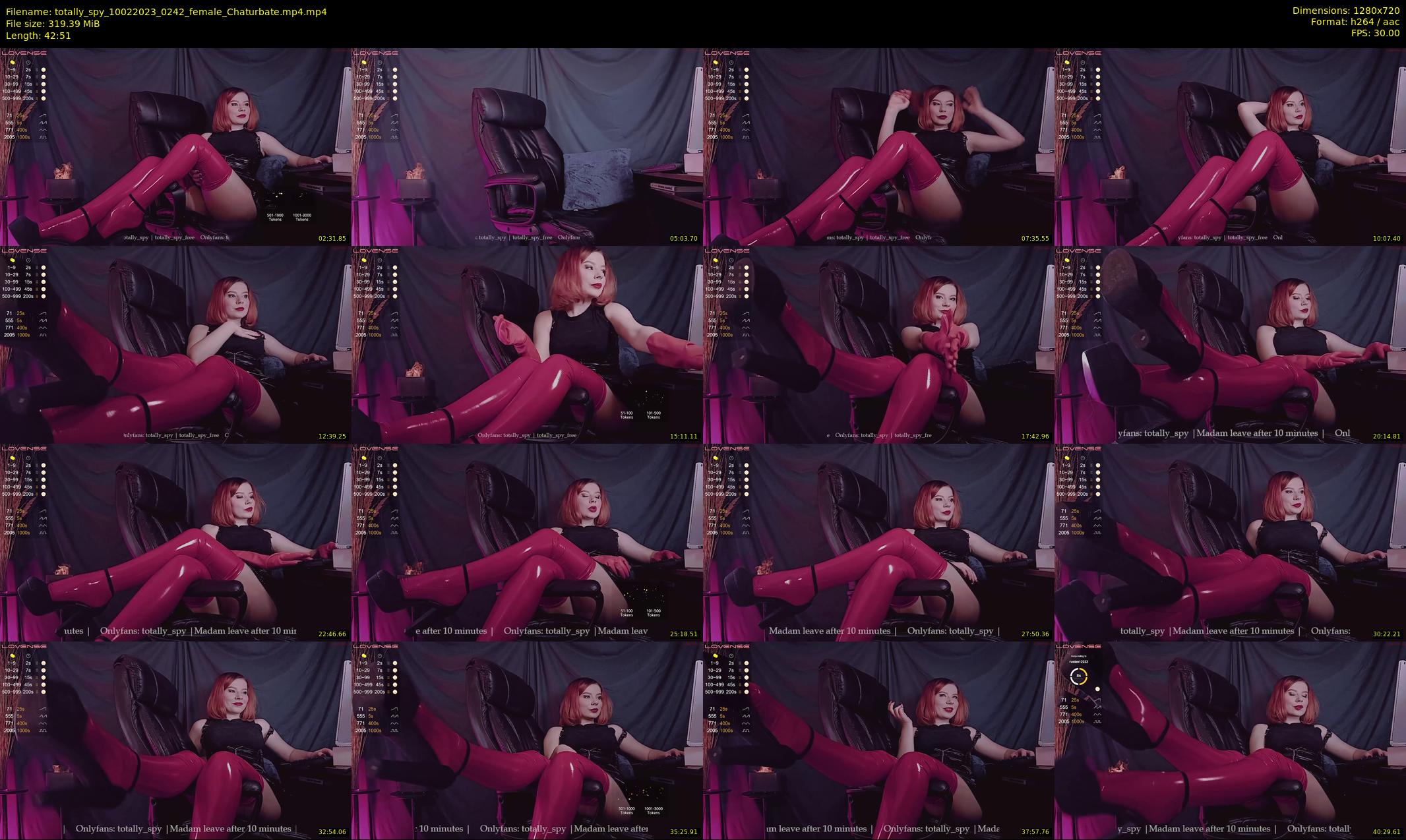 totally_spy — 43 minute Chaturbate female cam show recording, 720p, Feb 10, 2023