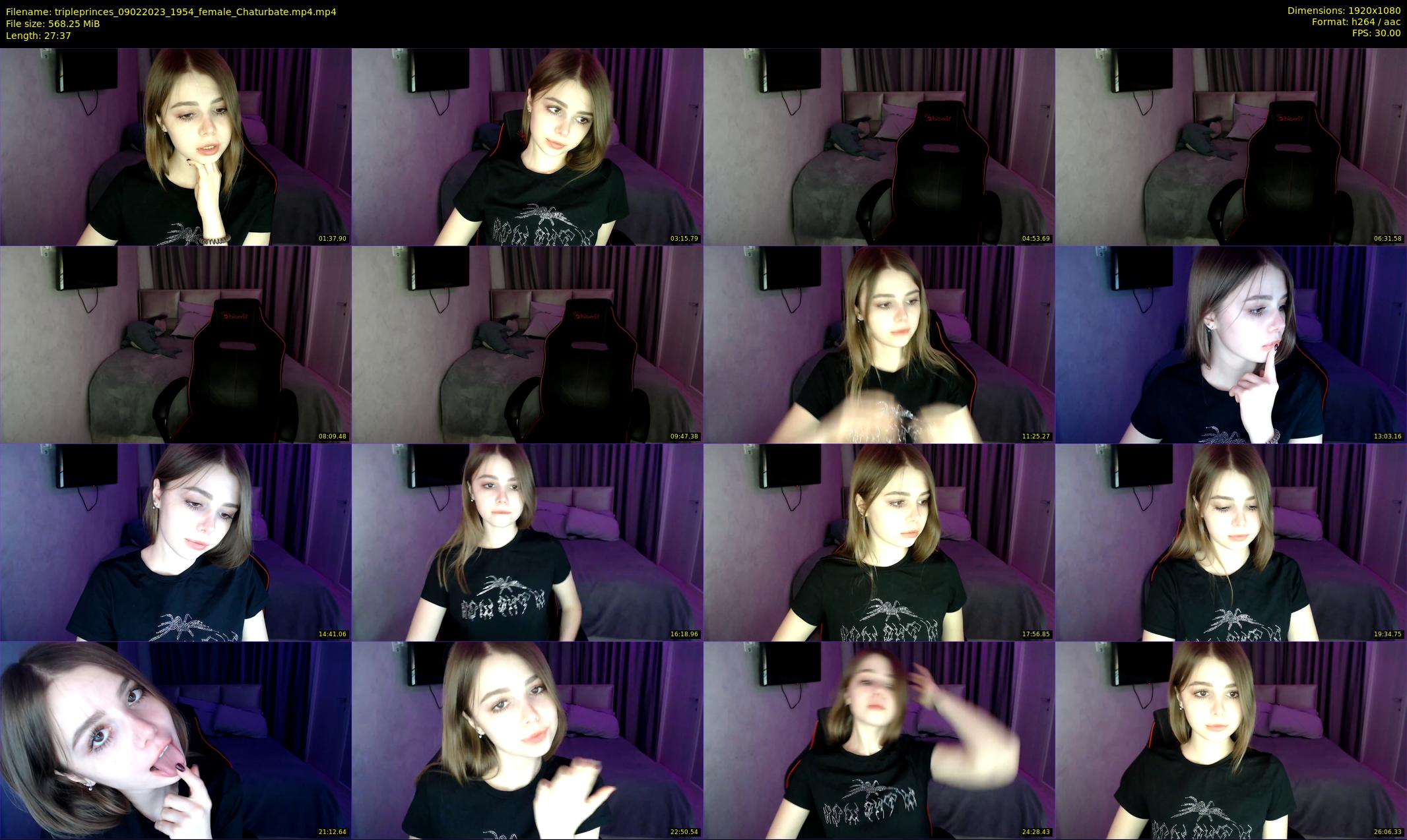 tripleprinces — 28 minute Chaturbate female cam show recording, 1080p, Feb 9, 2023