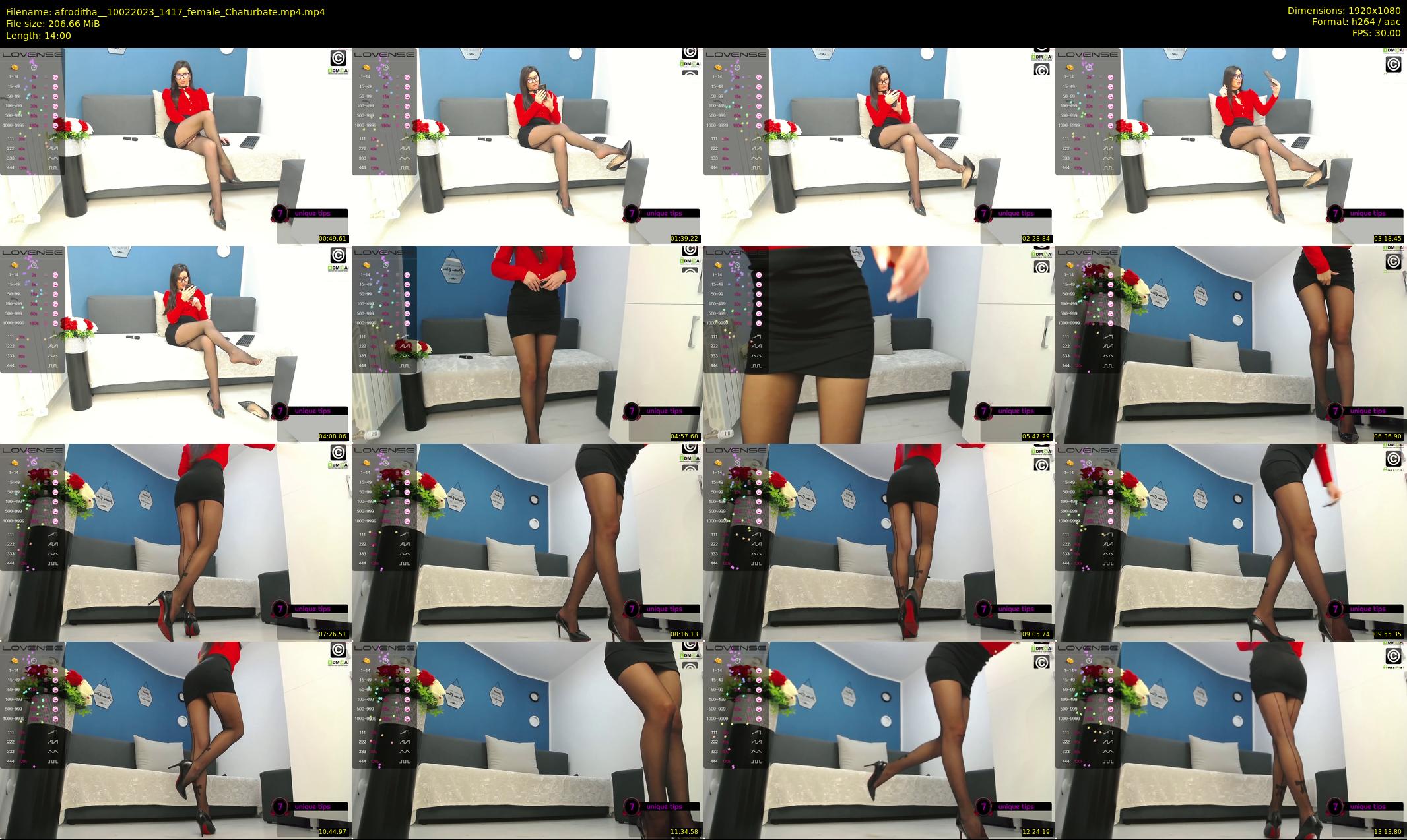afroditha_ — 14 minute Chaturbate female cam show recording, 1080p, Feb 10, 2023