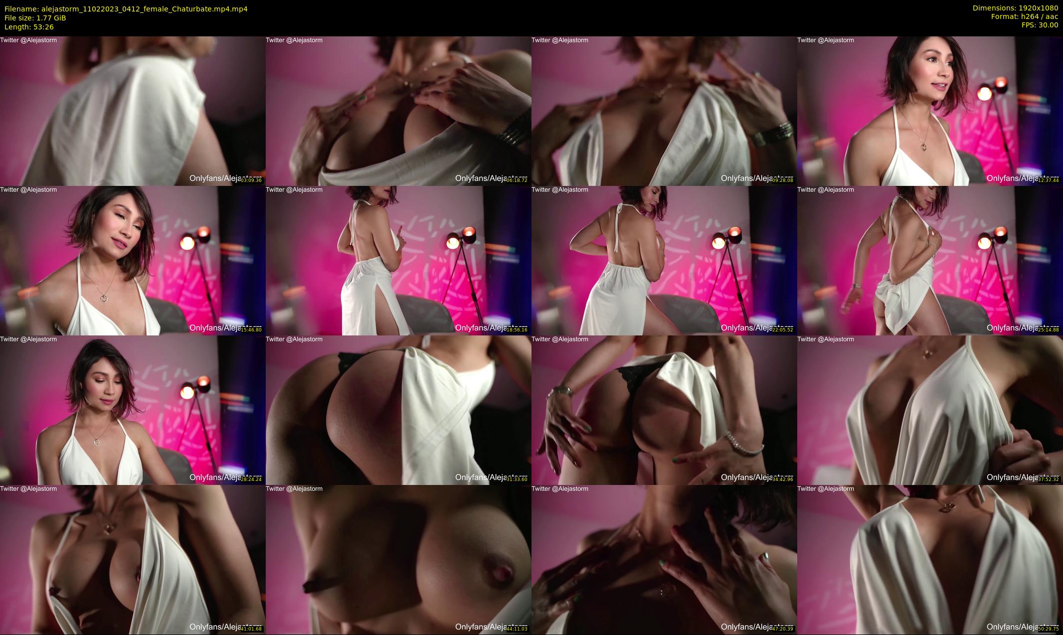 alejastorm — 54 minute Chaturbate female cam show recording, 1080p, Feb 11, 2023