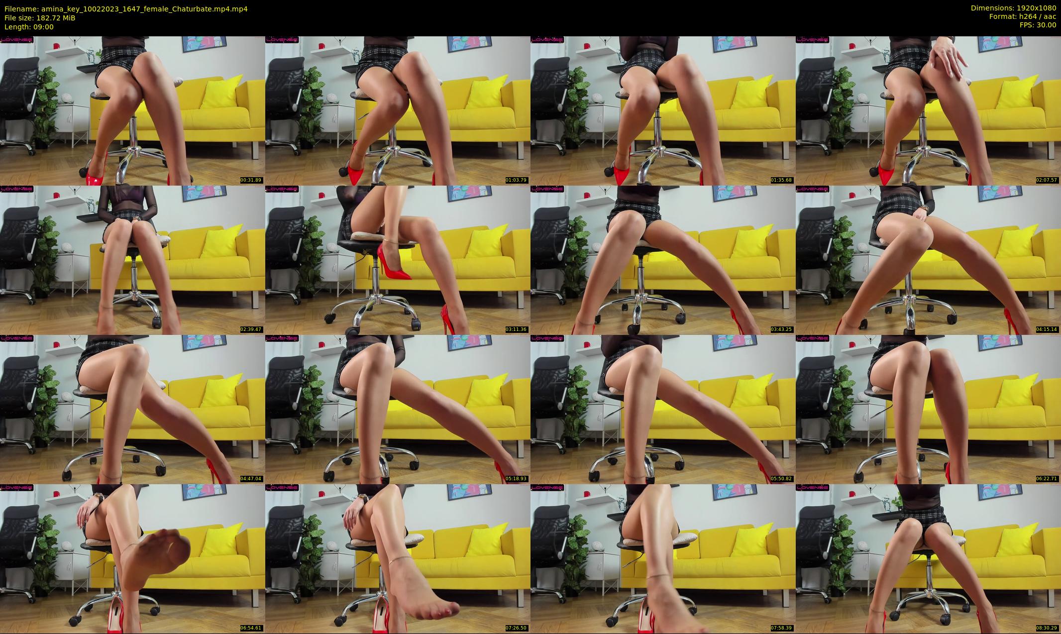 amina_key — 9 minute Chaturbate female cam show recording, 1080p, Feb 10, 2023