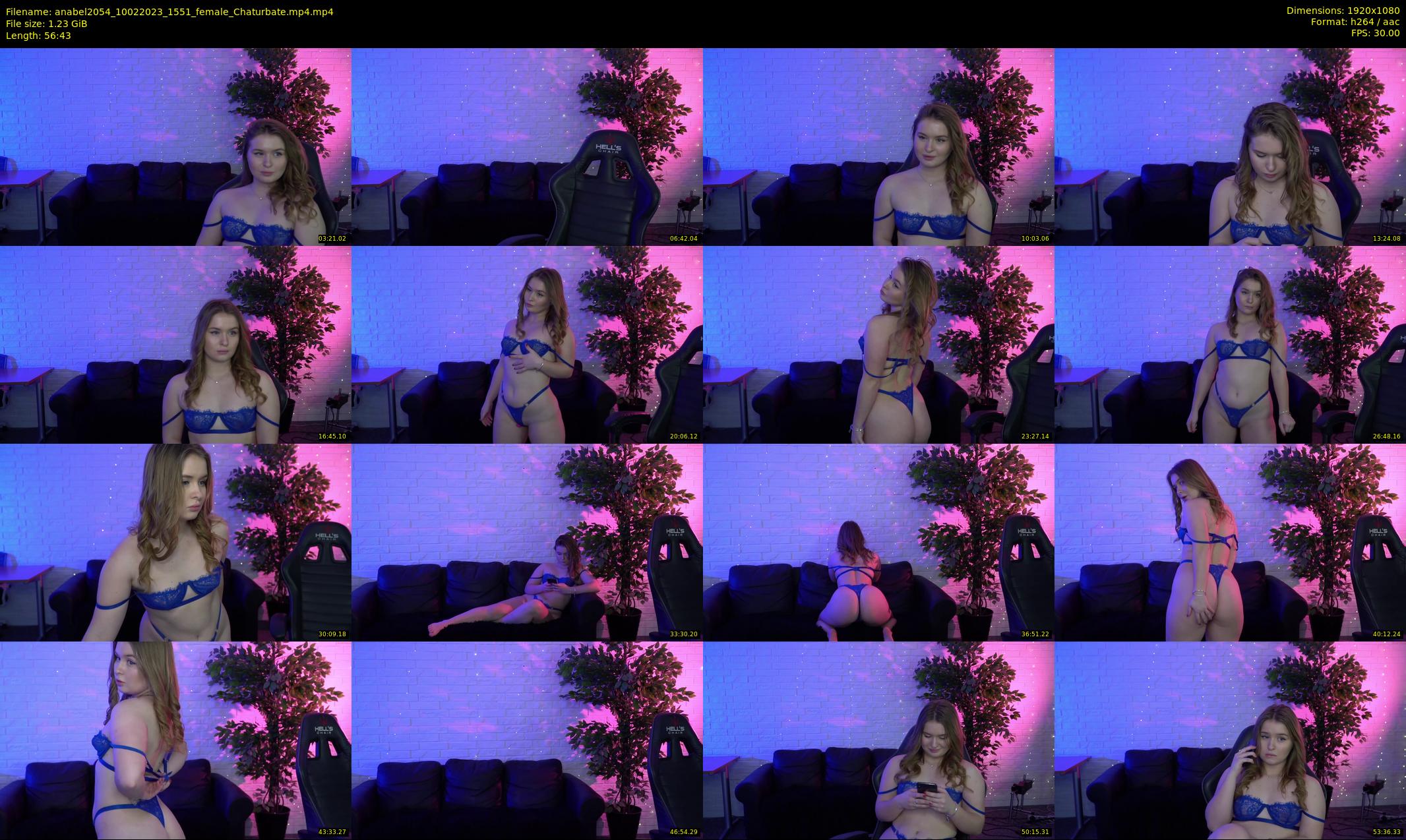 anabel2054 — 57 minute Chaturbate female cam show recording, 1080p, Feb 10, 2023