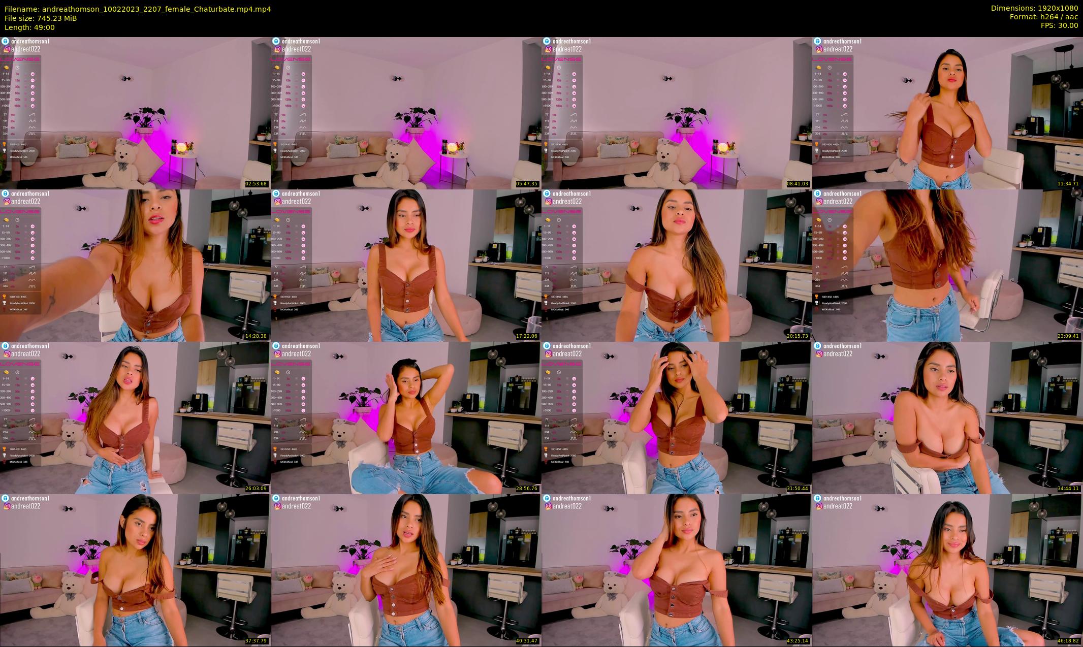 andreathomson — 49 minute Chaturbate female cam show recording, 1080p, Feb 10, 2023