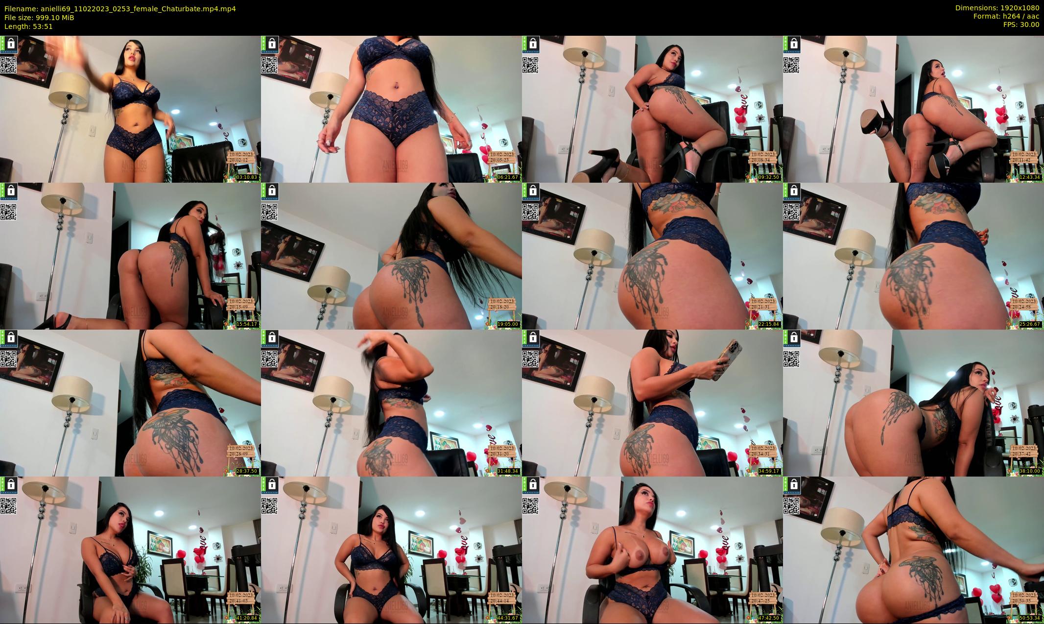 anielli69 — 54 minute Chaturbate female cam show recording, 1080p, Feb 11, 2023