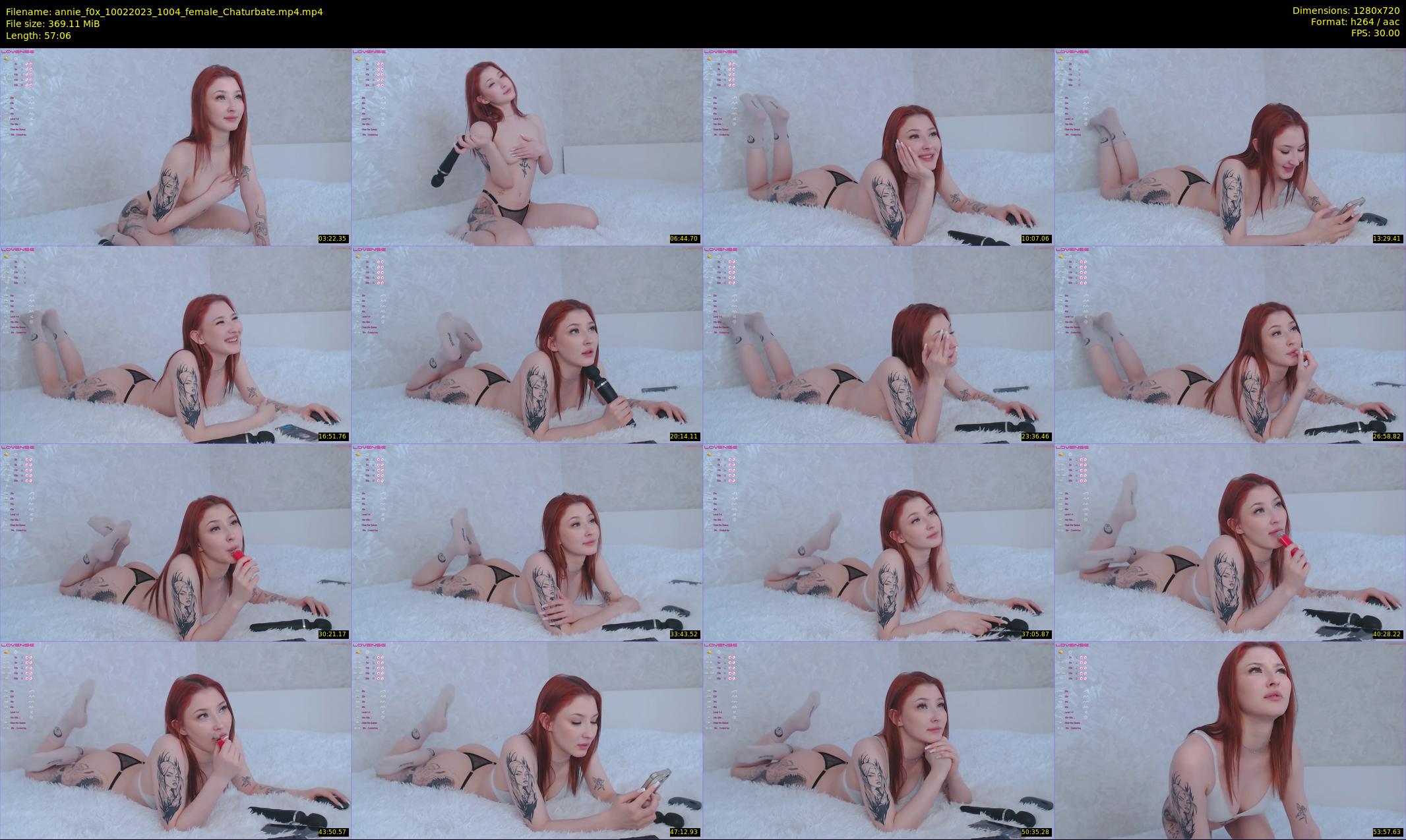 annie_f0x — 58 minute Chaturbate female cam show recording, 720p, Feb 10, 2023