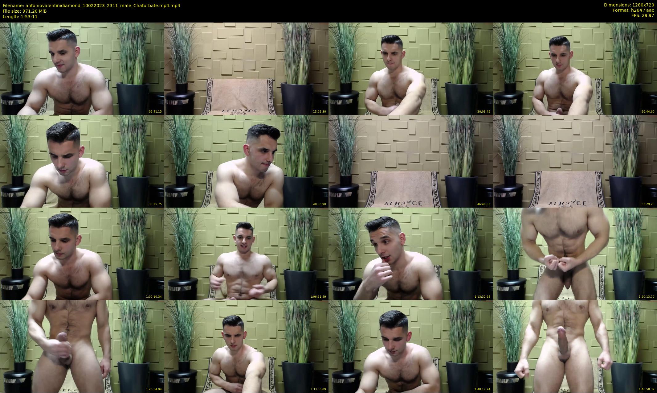 antoniovalentinidiamond — 114 minute Chaturbate male cam show recording, 720p, Feb 10, 2023