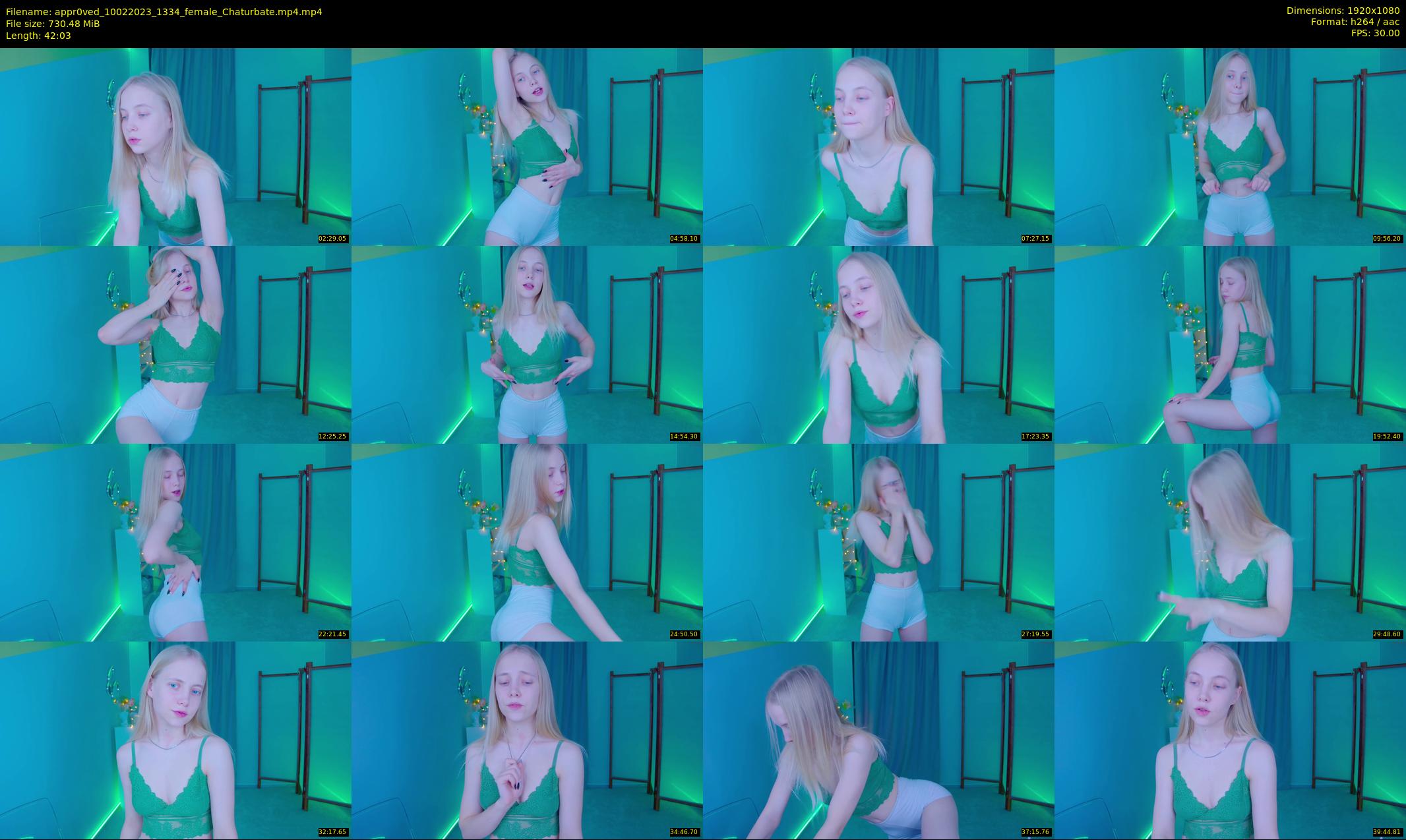 appr0ved — 43 minute Chaturbate female cam show recording, 1080p, Feb 10, 2023