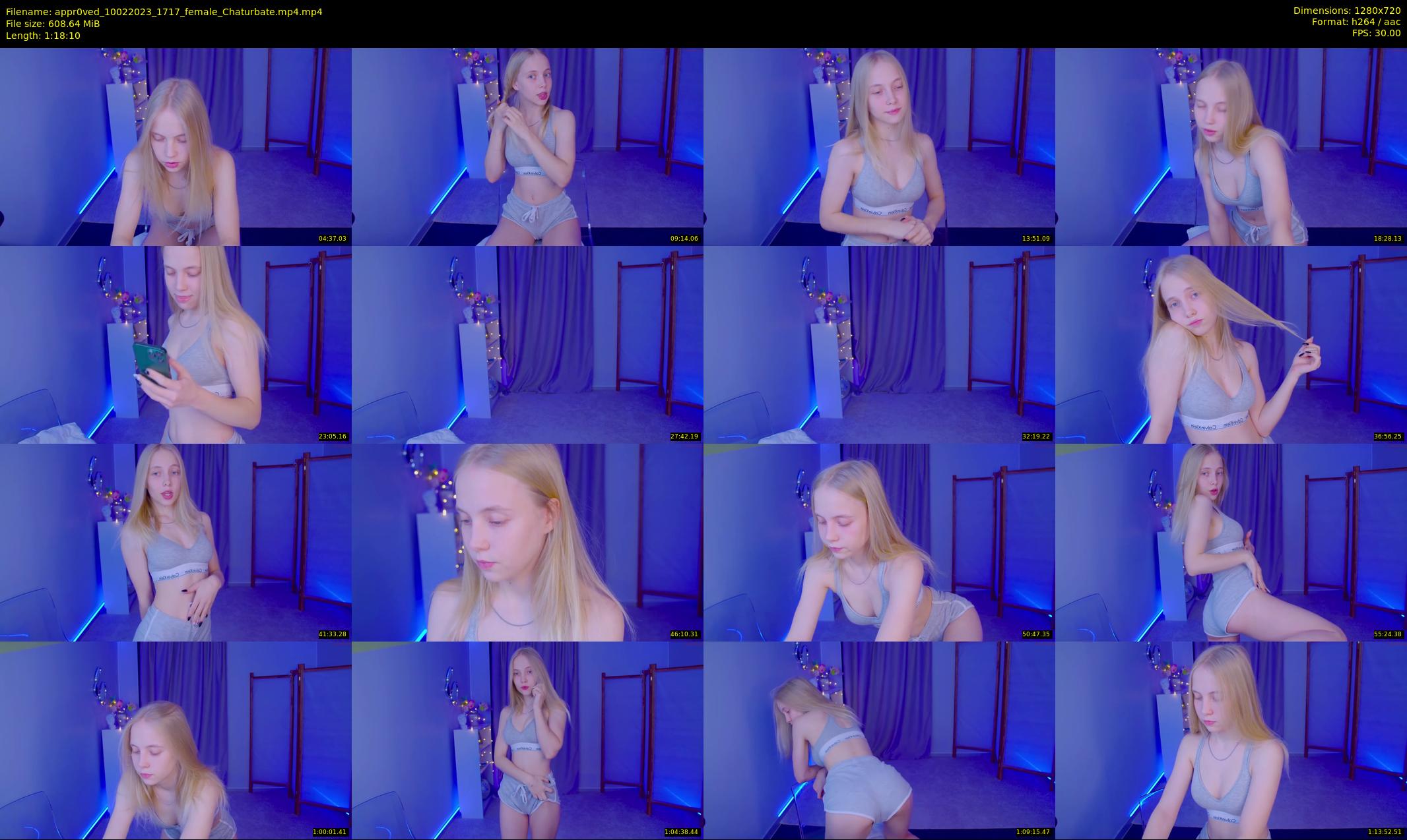 appr0ved — 79 minute Chaturbate female cam show recording, 720p, Feb 10, 2023