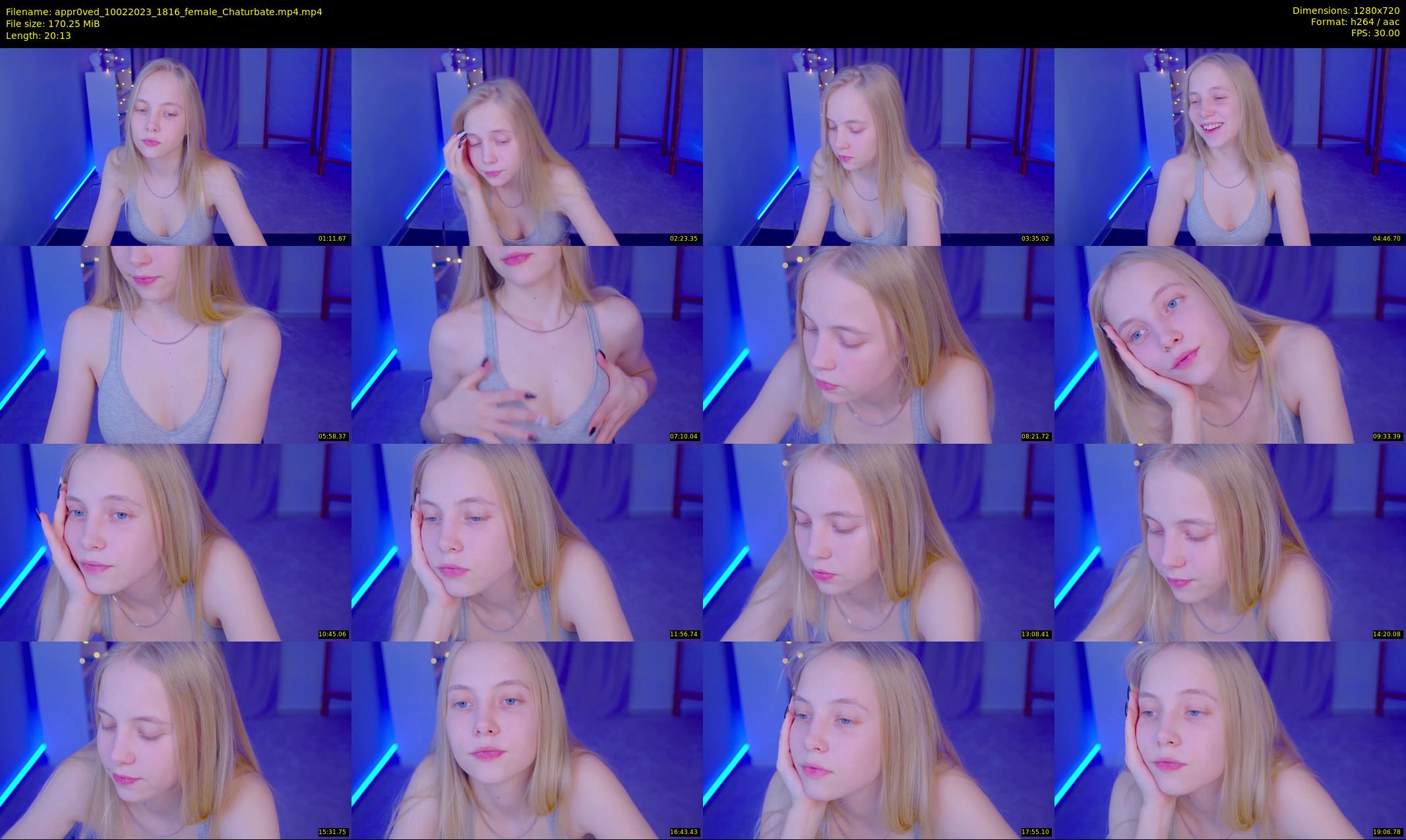 appr0ved — 21 minute Chaturbate female cam show recording, 720p, Feb 10, 2023