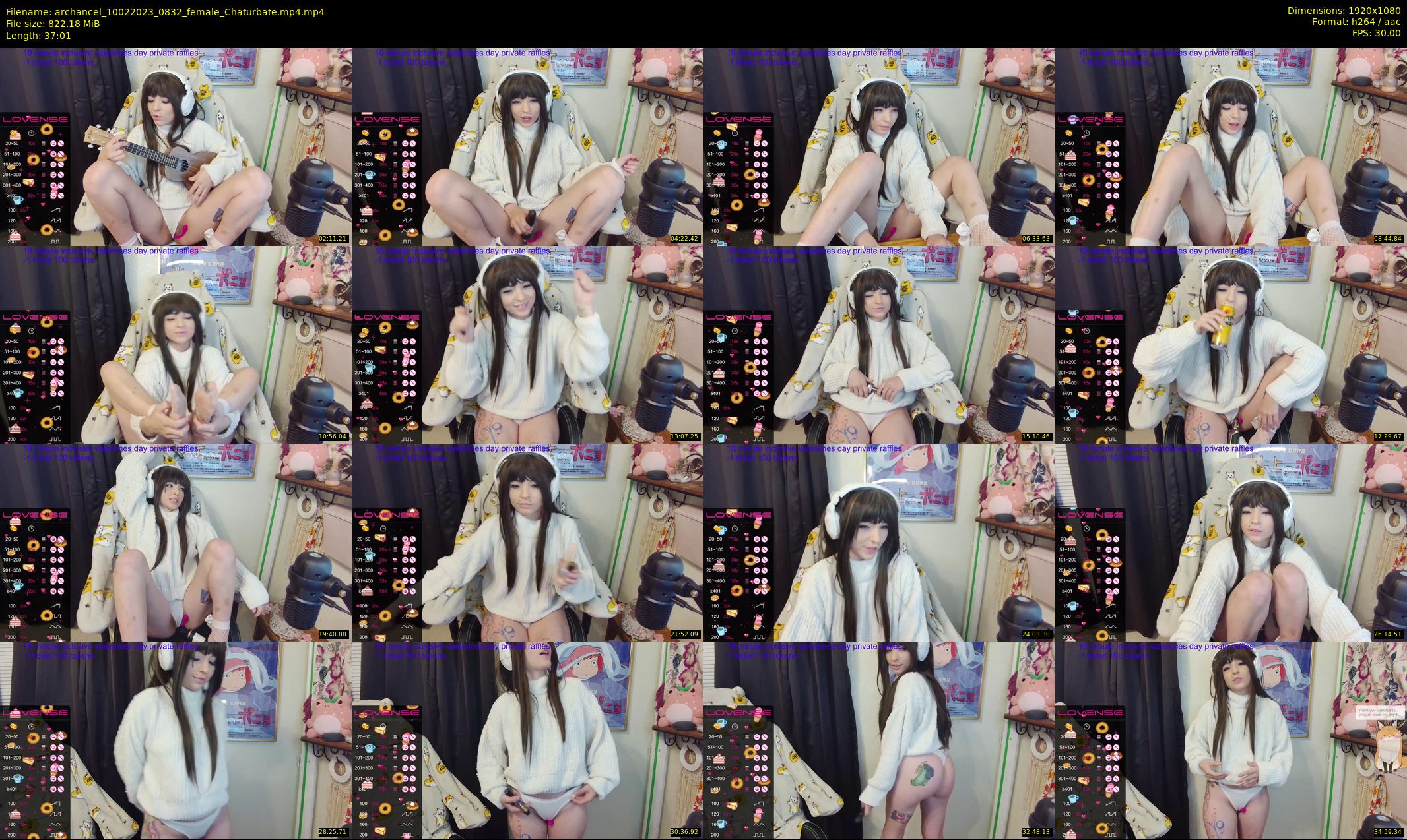 archancel — 38 minute Chaturbate female cam show recording, 1080p, Feb 10, 2023