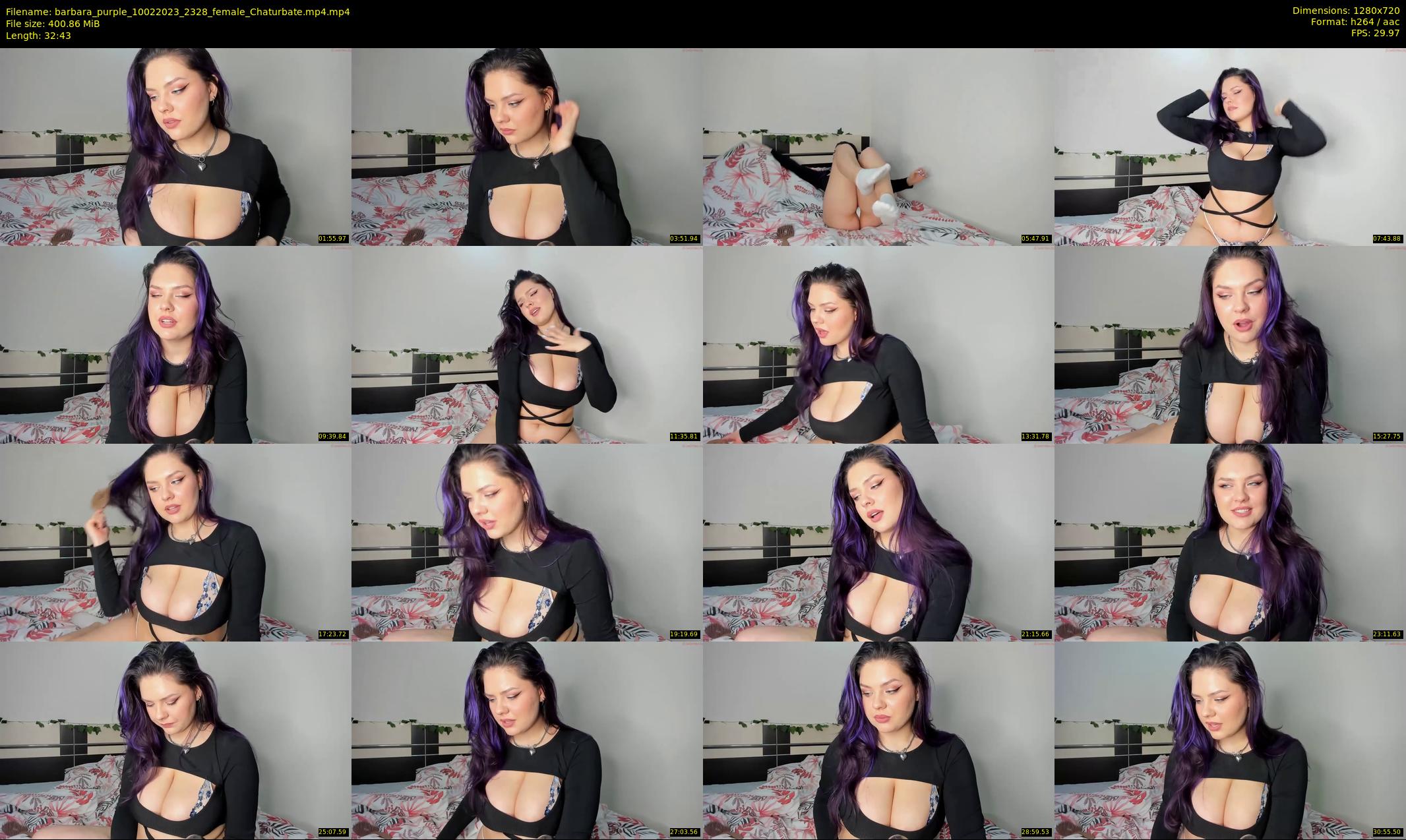 barbara_purple — 33 minute Chaturbate female cam show recording, 720p, Feb 10, 2023