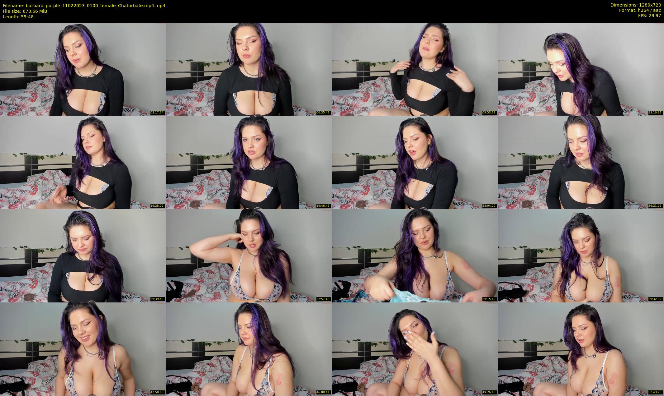 barbara_purple — 56 minute Chaturbate female cam show recording, 720p, Feb 11, 2023