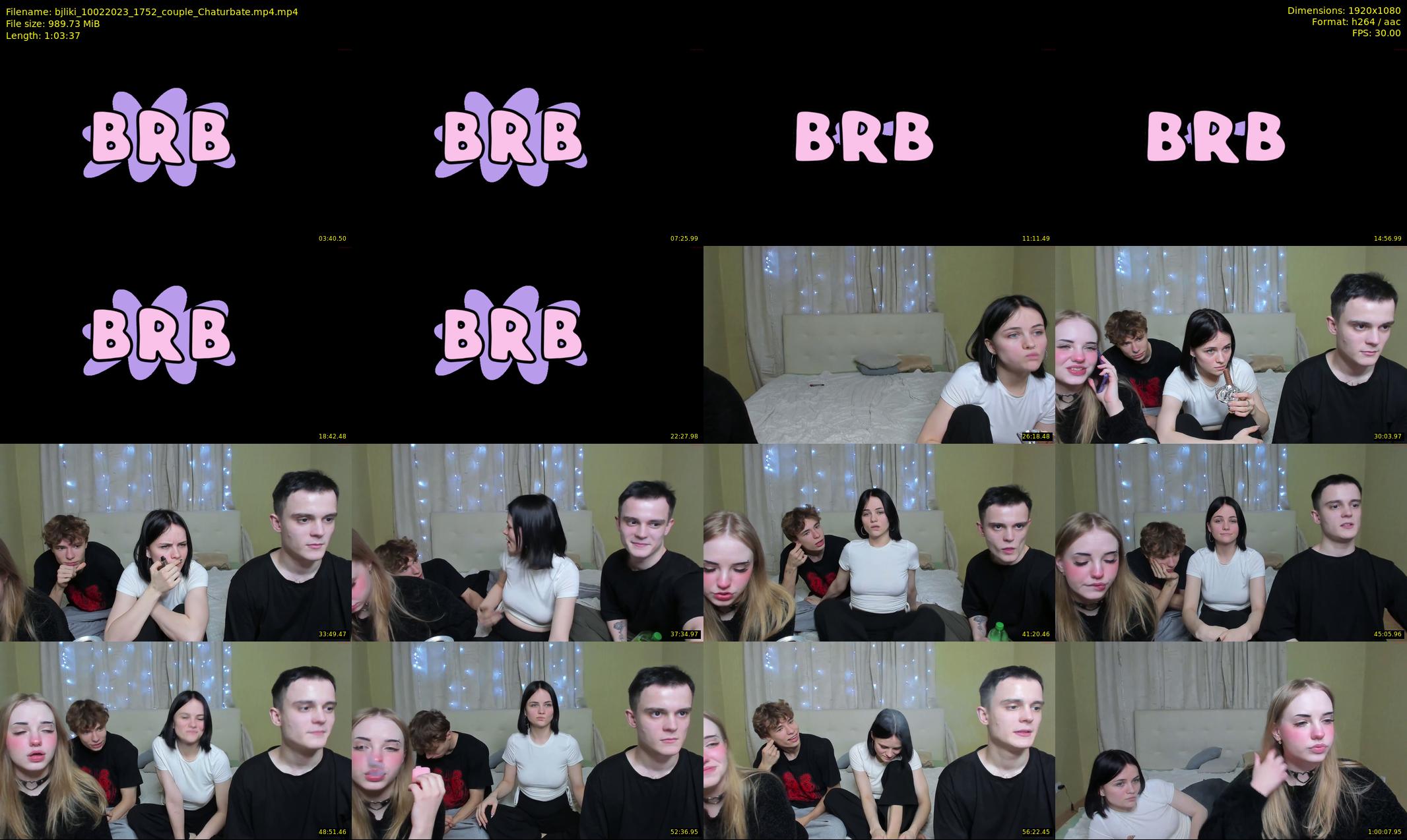 bjliki — 64 minute Chaturbate couple cam show recording, 1080p, Feb 10, 2023