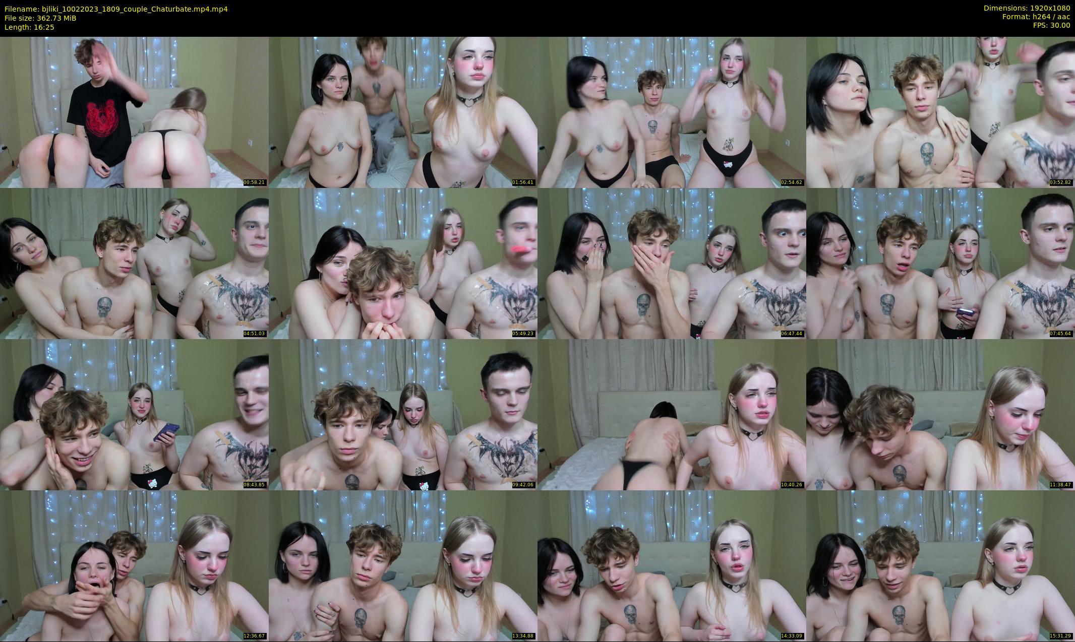 bjliki — 17 minute Chaturbate couple cam show recording, 1080p, Feb 10, 2023
