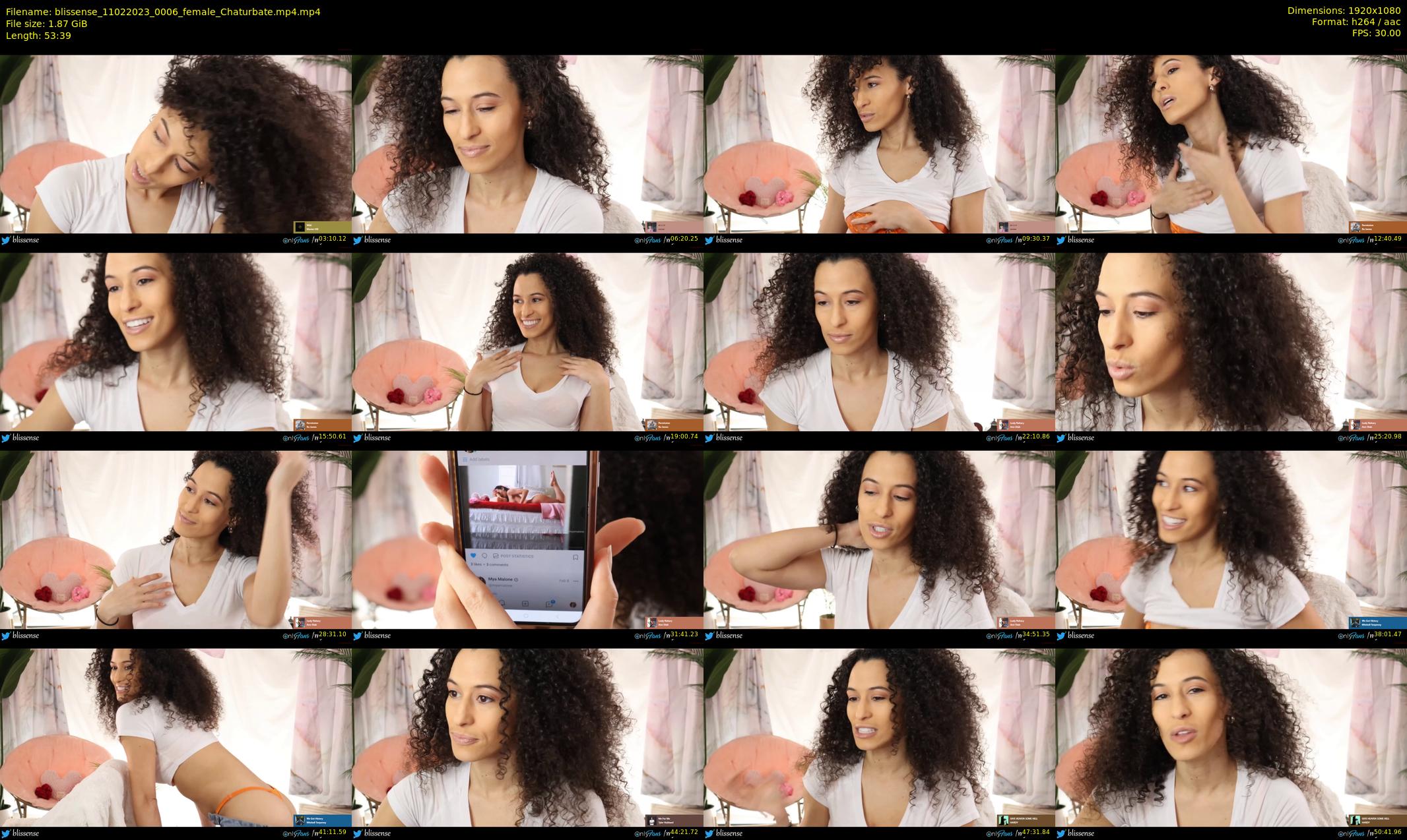 blissense — 54 minute Chaturbate female cam show recording, 1080p, Feb 11, 2023