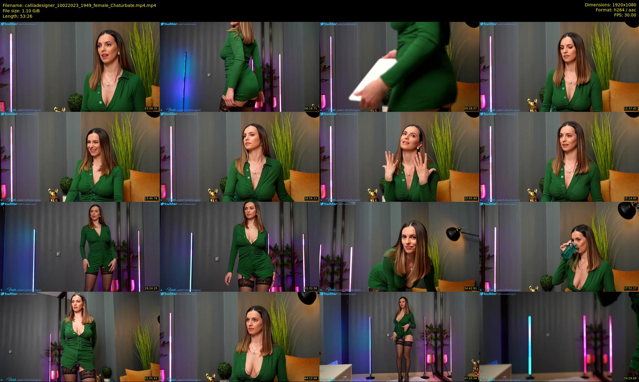 calliadesigner — 54 minute Chaturbate female cam show recording, 1080p, Feb 10, 2023