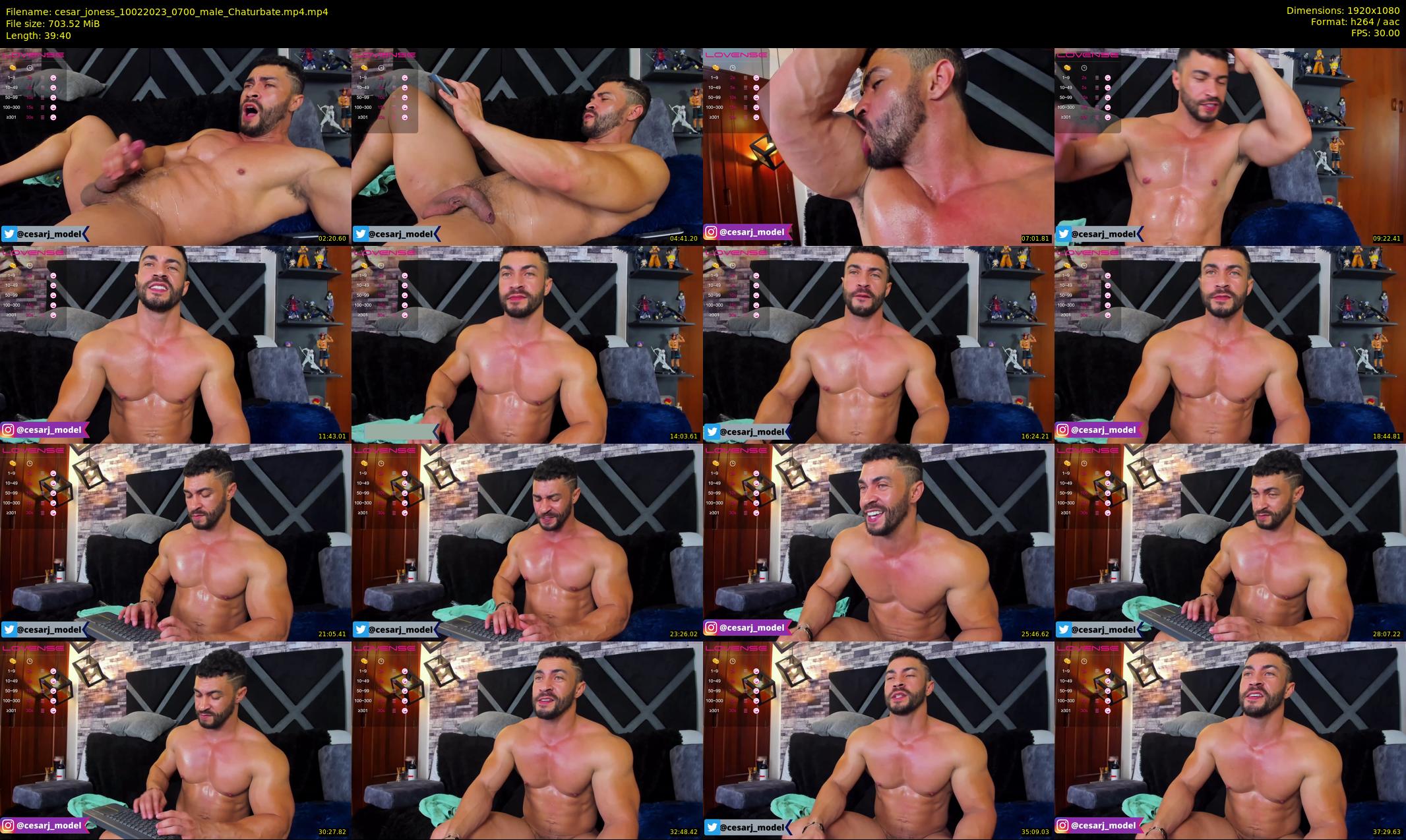 cesar_joness — 40 minute Chaturbate male cam show recording, 1080p, Feb 10, 2023