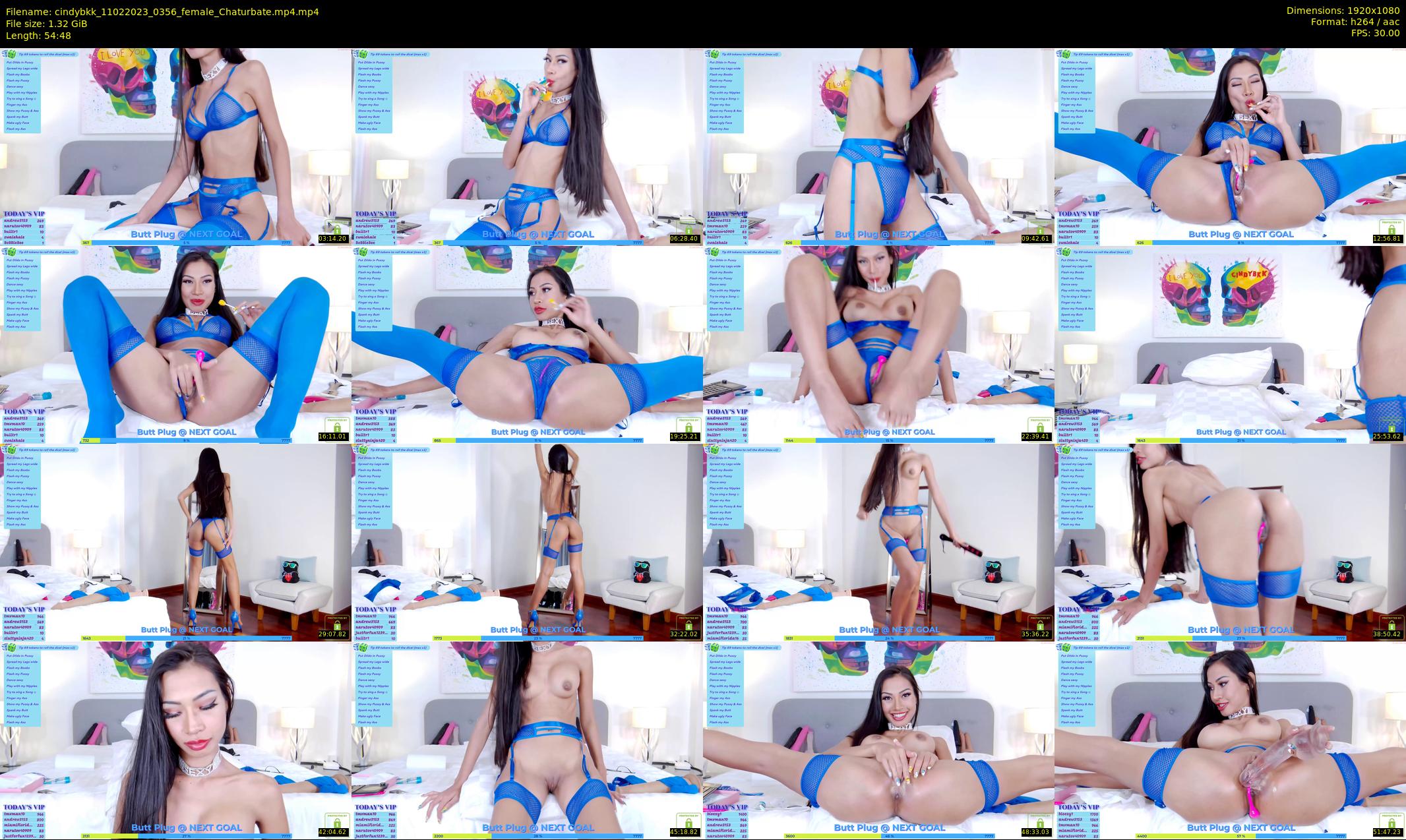 cindybkk — 55 minute Chaturbate female cam show recording, 1080p, Feb 11, 2023