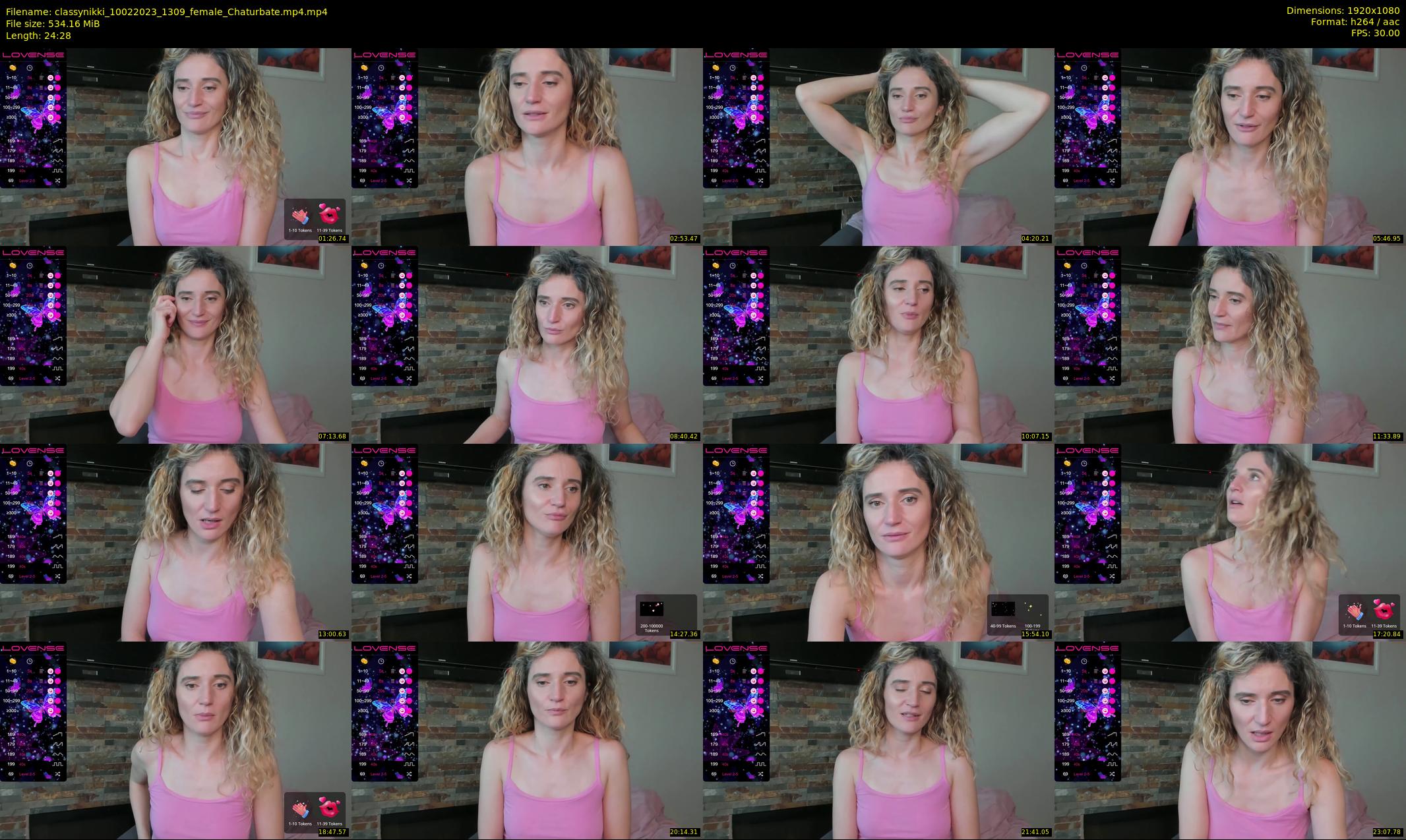 classynikki — 25 minute Chaturbate female cam show recording, 1080p, Feb 10, 2023