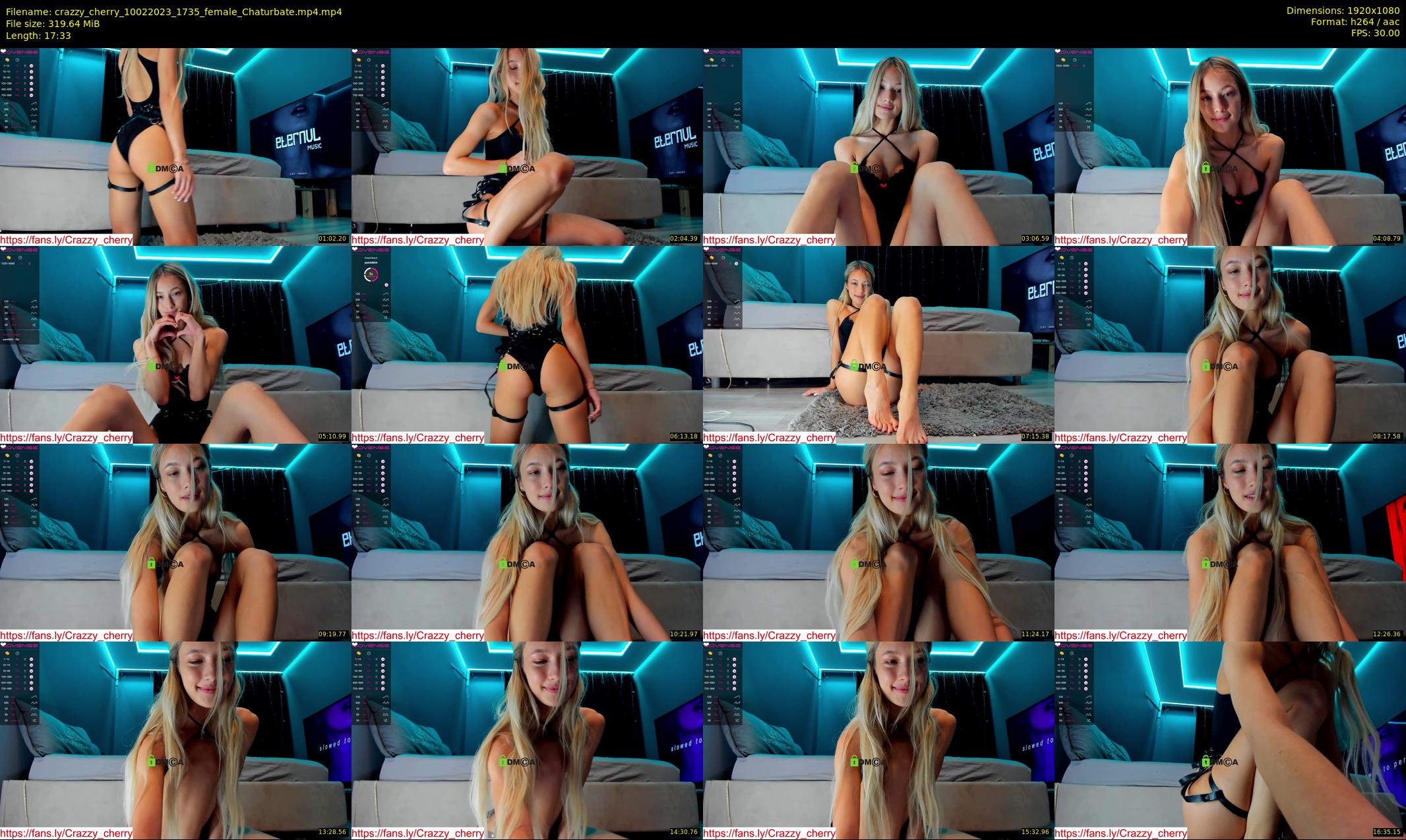 crazzy_cherry — 18 minute Chaturbate female cam show recording, 1080p, Feb 10, 2023