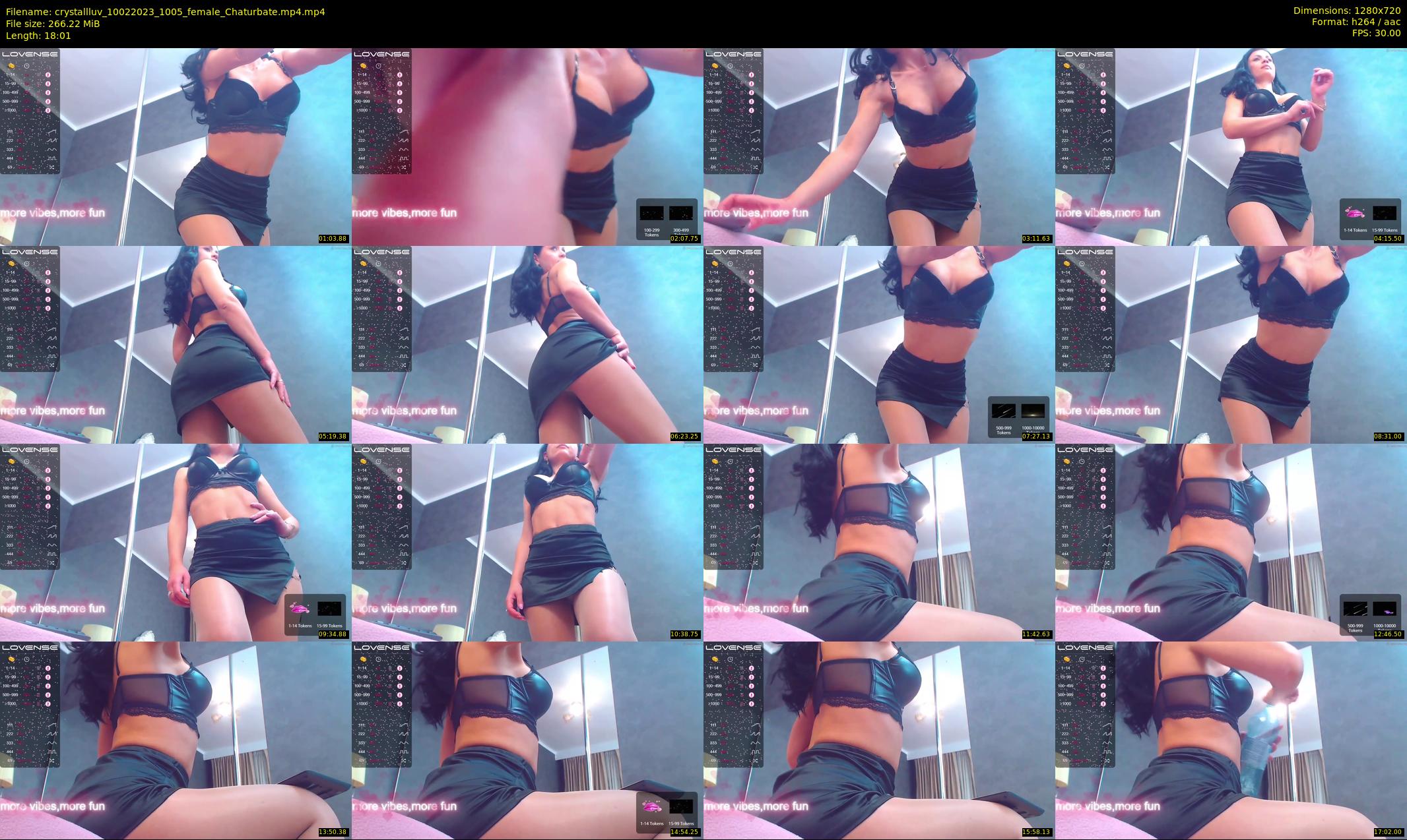 crystallluv — 19 minute Chaturbate female cam show recording, 720p, Feb 10, 2023