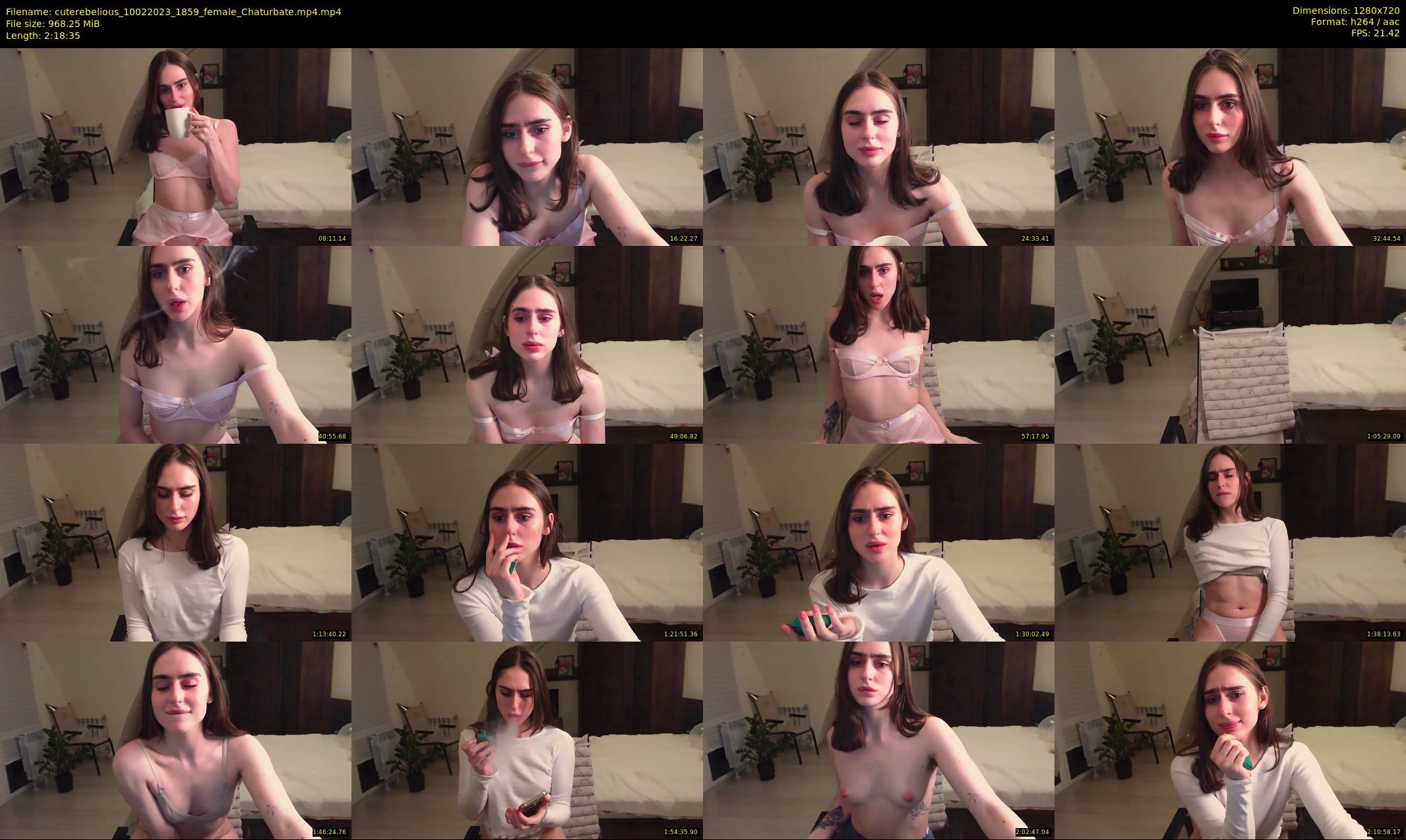 cuterebelious — 139 minute Chaturbate female cam show recording, 720p, Feb 10, 2023