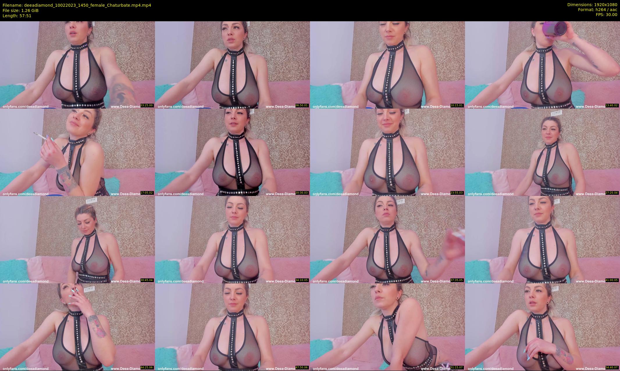 deeadiamond — 58 minute Chaturbate female cam show recording, 1080p, Feb 10, 2023