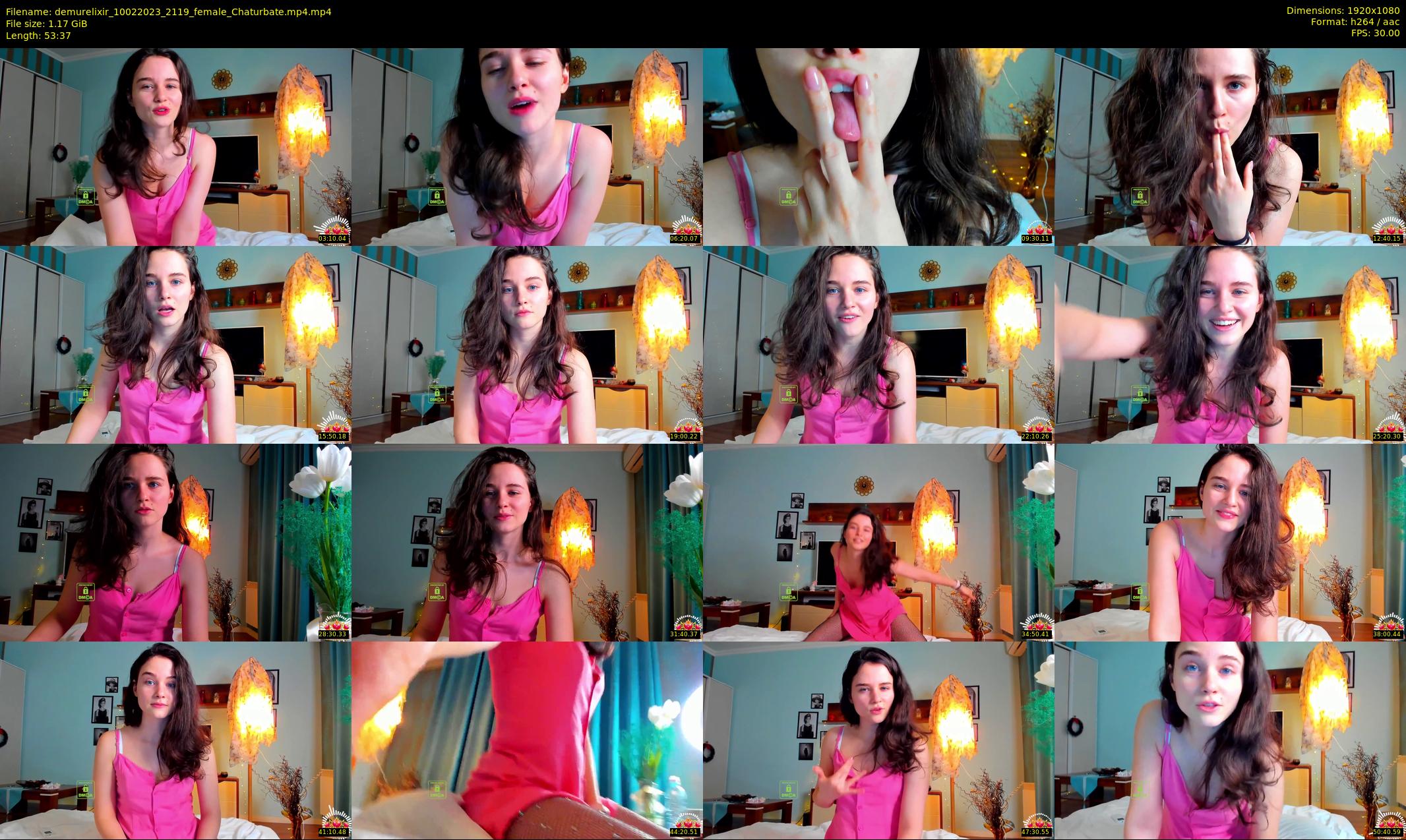 demurelixir — 54 minute Chaturbate female cam show recording, 1080p, Feb 10, 2023