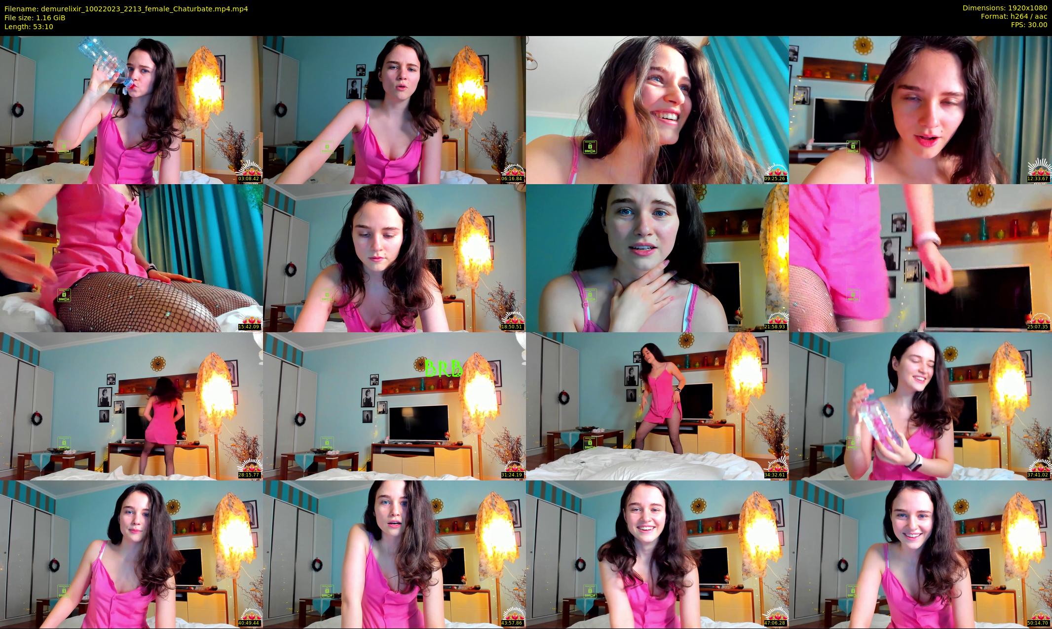 demurelixir — 54 minute Chaturbate female cam show recording, 1080p, Feb 10, 2023