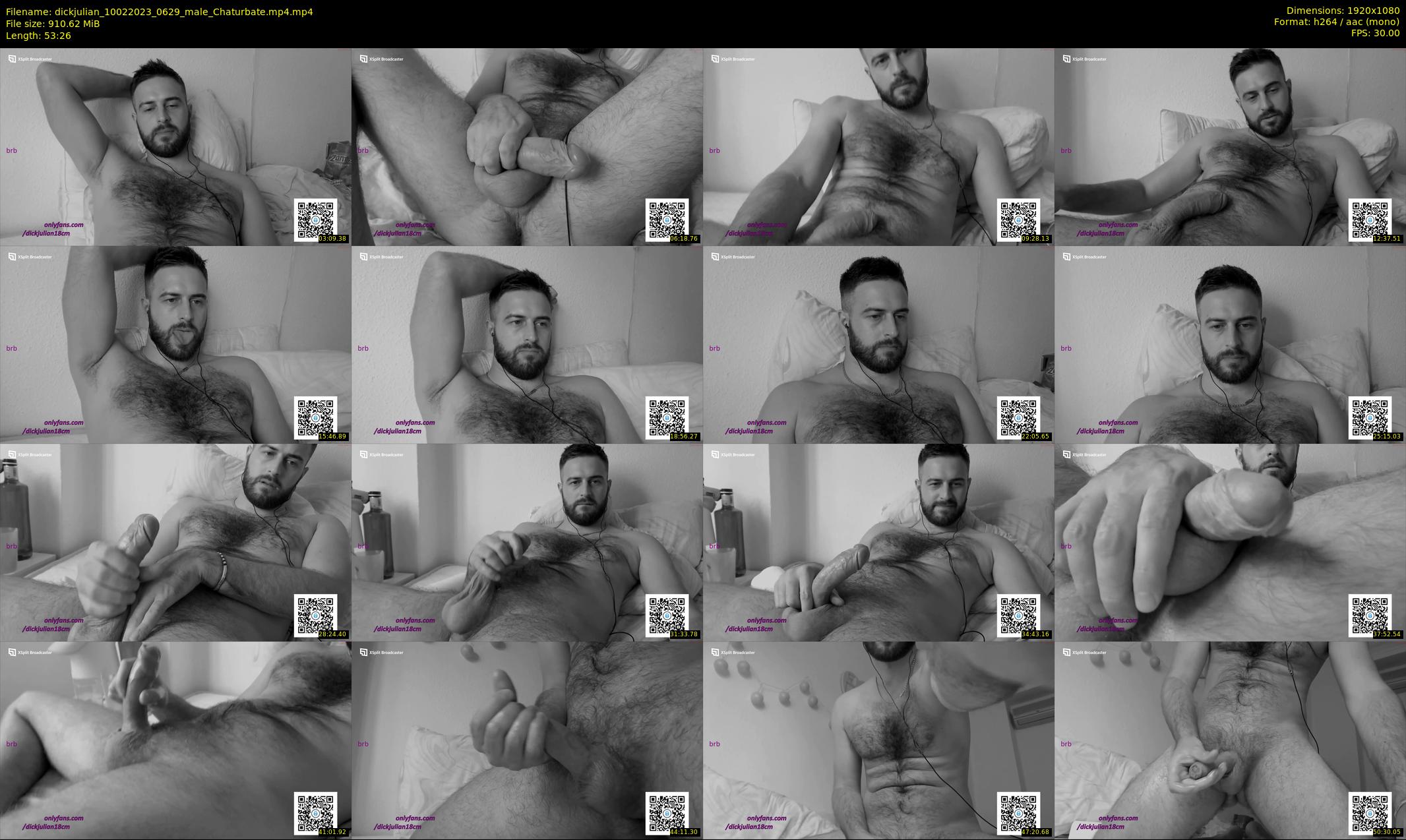 dickjulian — 54 minute Chaturbate male cam show recording, 1080p, Feb 10, 2023