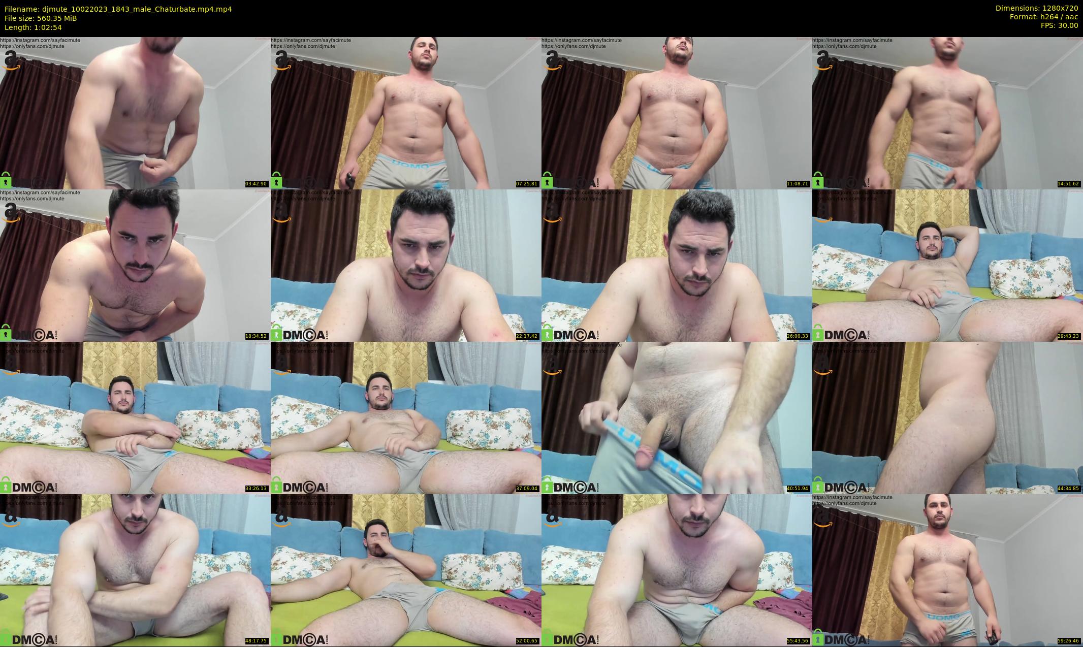 djmute — 63 minute Chaturbate male cam show recording, 720p, Feb 10, 2023