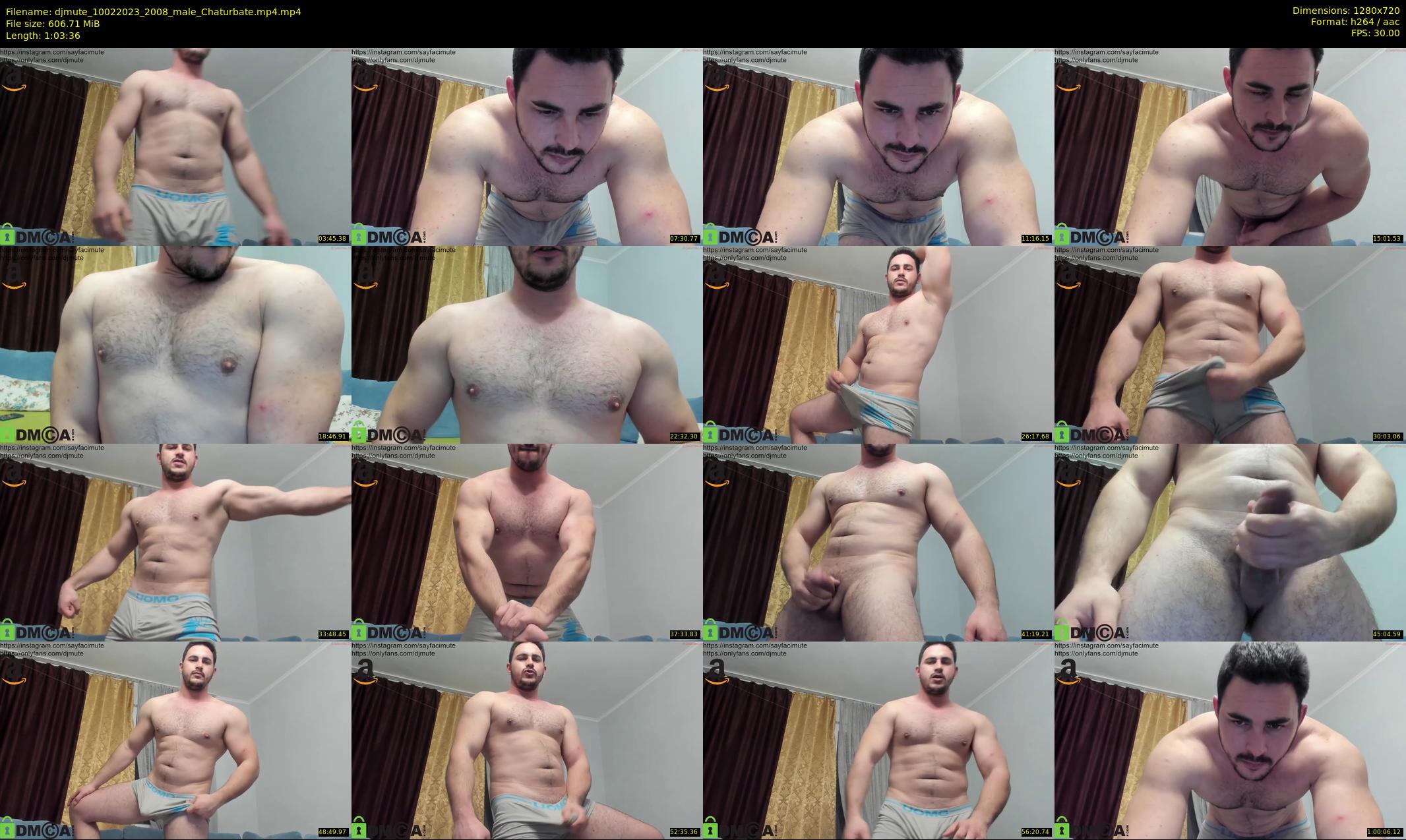 djmute — 64 minute Chaturbate male cam show recording, 720p, Feb 10, 2023